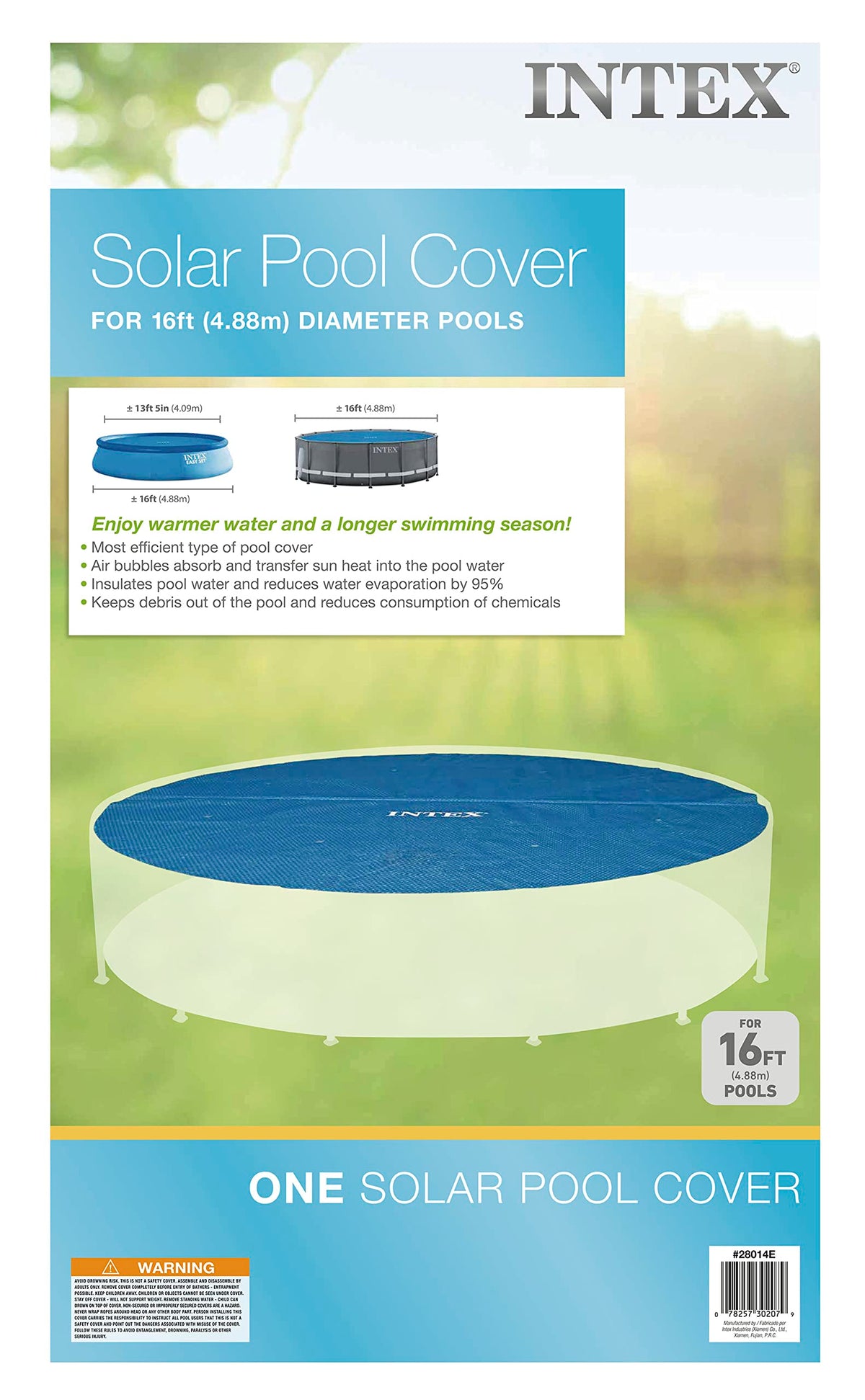 Intex Solar Cover for 16ft Diameter Easy Set and Frame Pools ๐ All In One Marketplace Canada