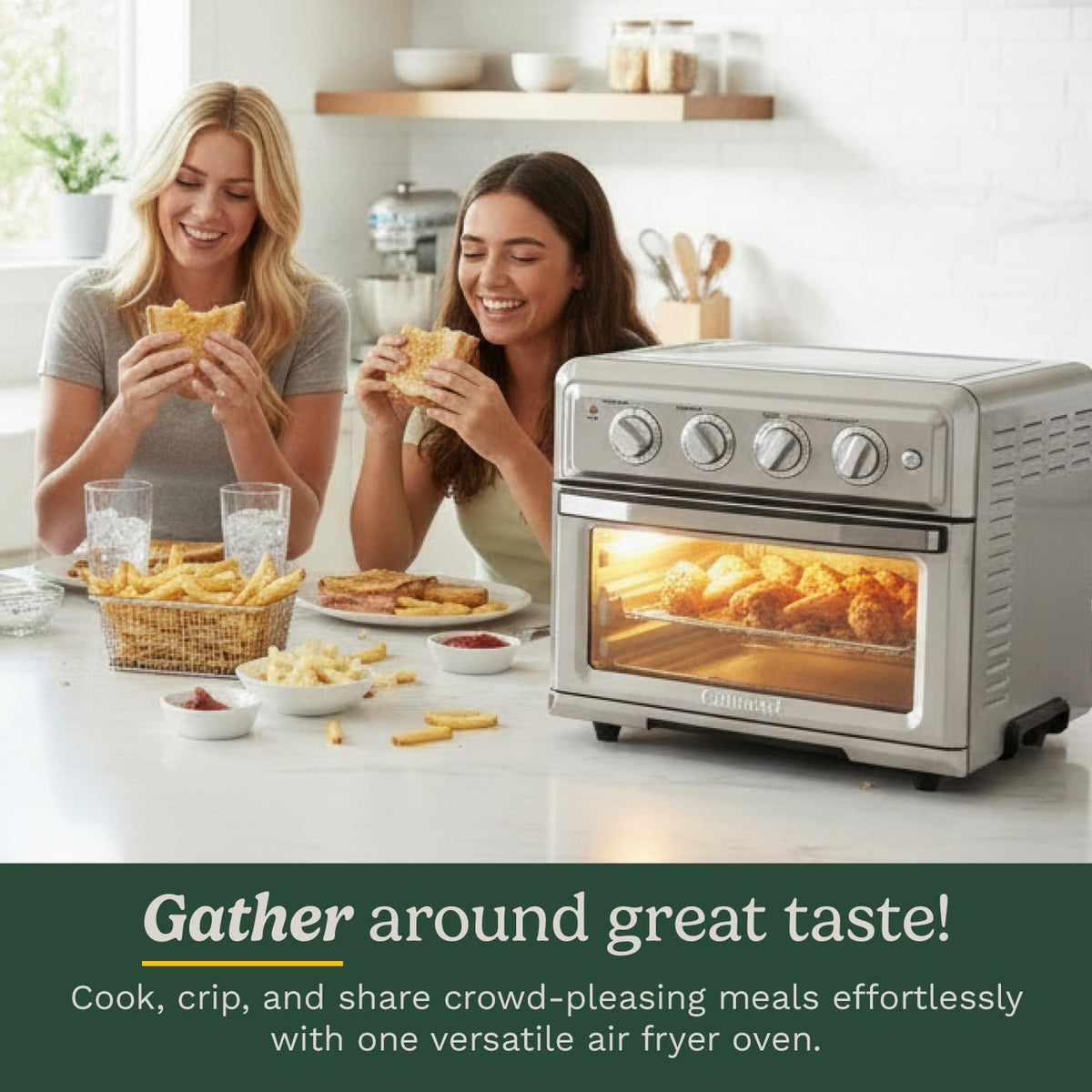 Cuisinart Air Fryer + Convection Toaster Oven, Stainless Steel (TOA-60C) ๐ All In One Marketplace Canada