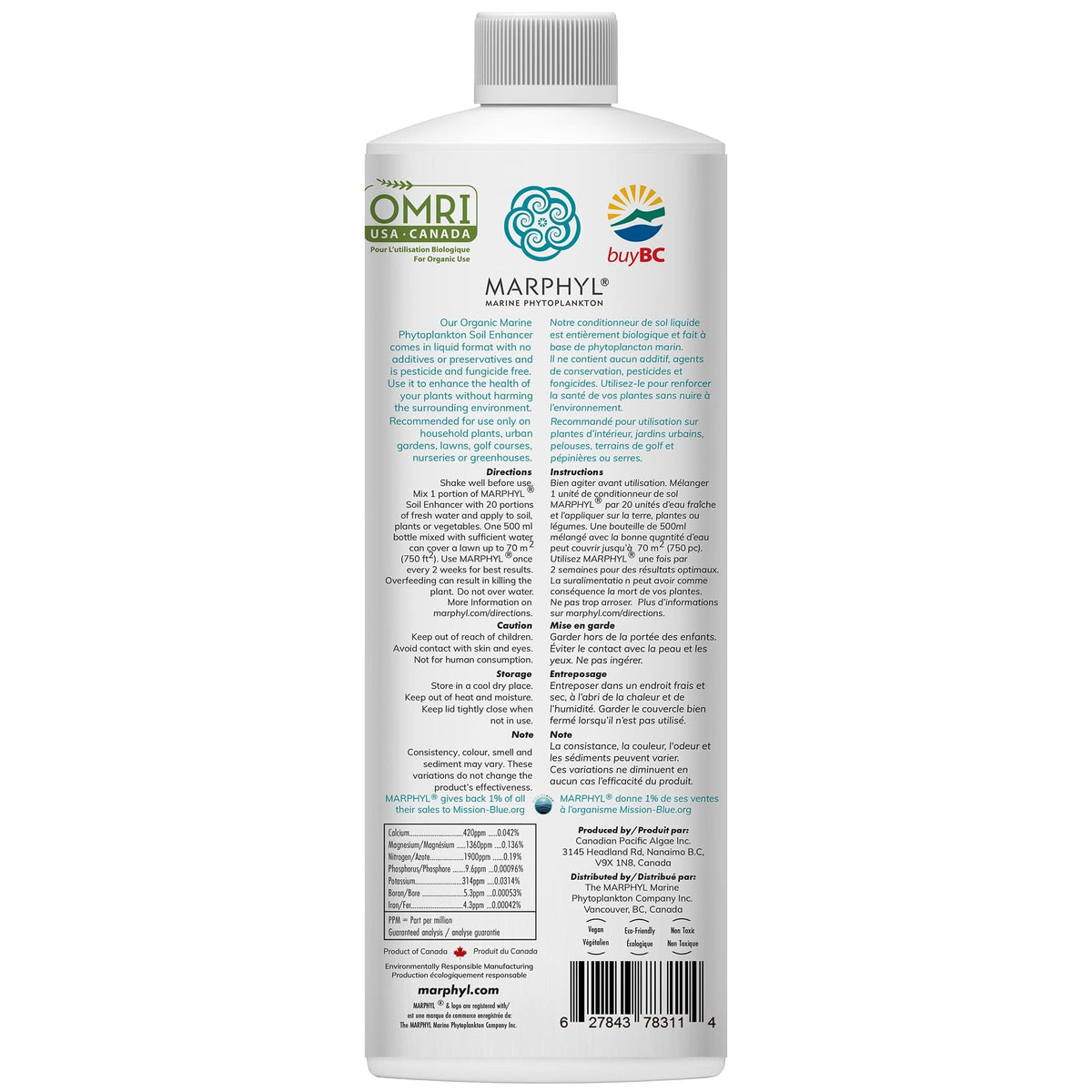 MARPHYL All-Purpose Plant Food โ Organic Nutrient-Rich Fertilizer & Soil Enhancer for Indoor & Outdoor Flowers, Vegetables, Succulents, Bamboo & Hydroponics ๐ All In One Marketplace Canada