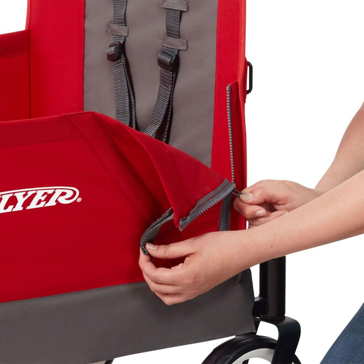 Radio Flyer Wagon for Kids, Baby Stroller, Outside Toys for Toddlers 1-3, Rolling Cart, Beach Cart with Wheels, Convertible Stroller Wagon for Kids Ages 1+ Years, Red ๐ All In One Marketplace Canada