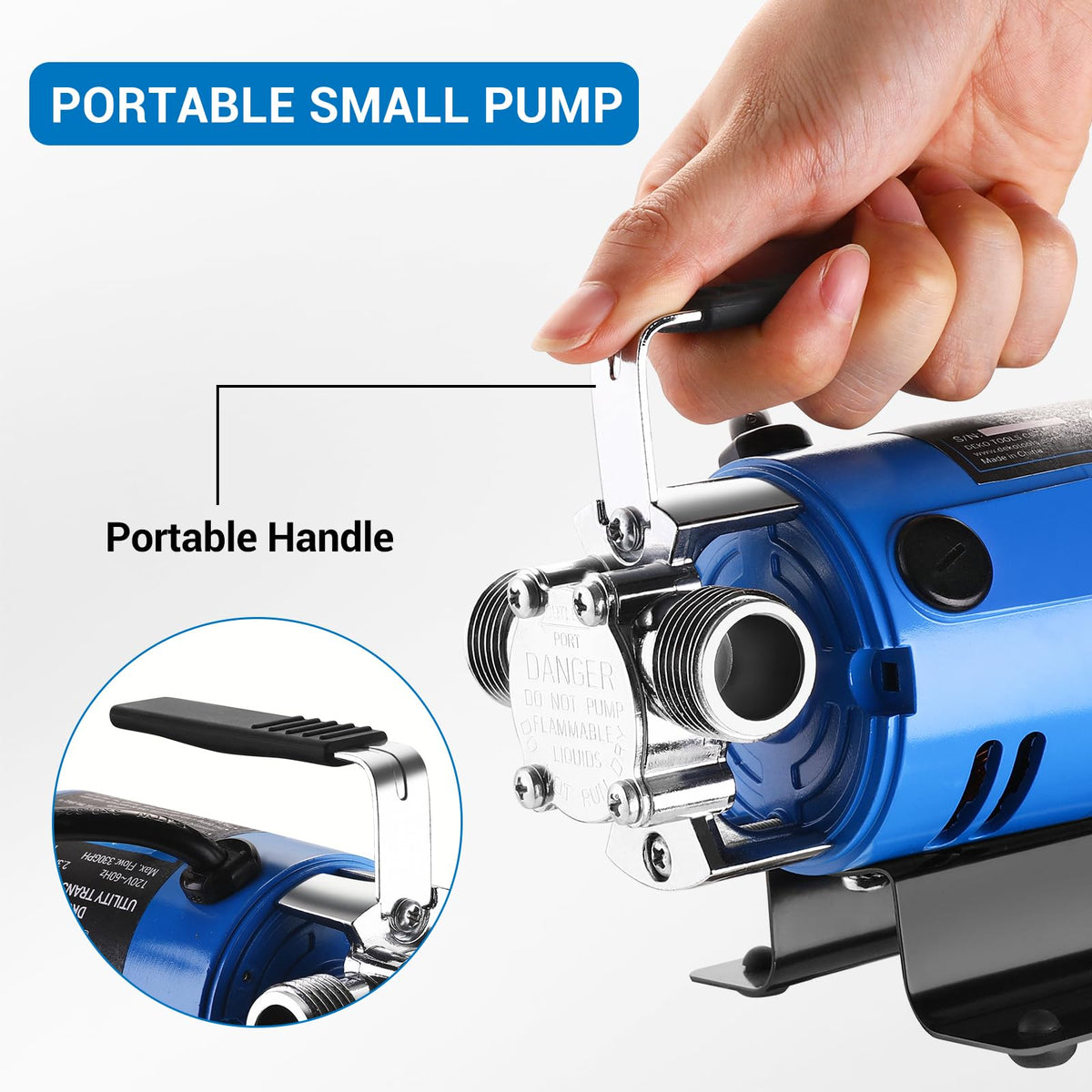 Water Transfer Pump: DEKOPRO Transfer Pump Electric Water Pump Utility Pump Rain Barrel Garden Hose Pump 115V π All In One Marketplace Canada