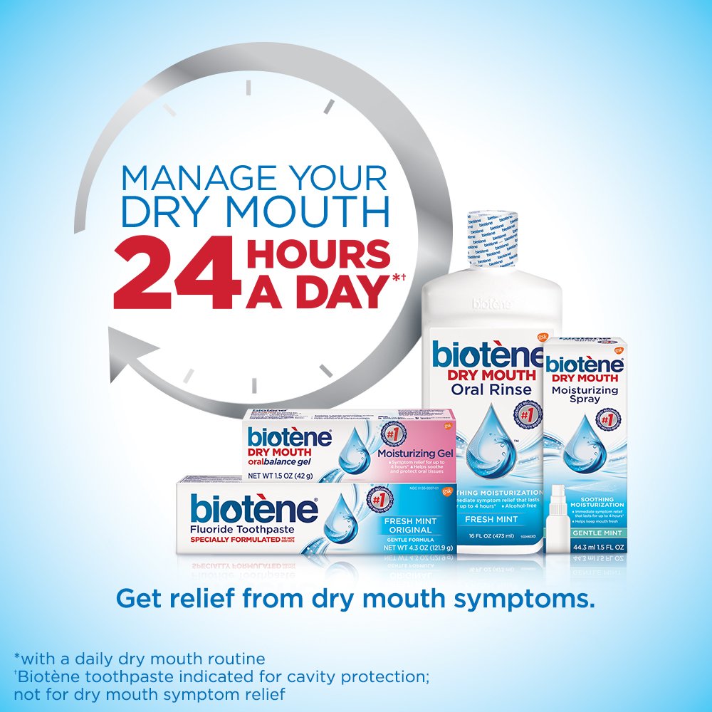 Biotene Dry Mouth Moisturizing Mouthwash Fresh Mint, 1L 🍁 All In One Marketplace Canada