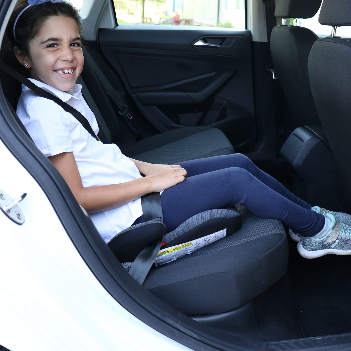 Bily No Back Booster Car Seat, Black/Grey ๐ All In One Marketplace Canada