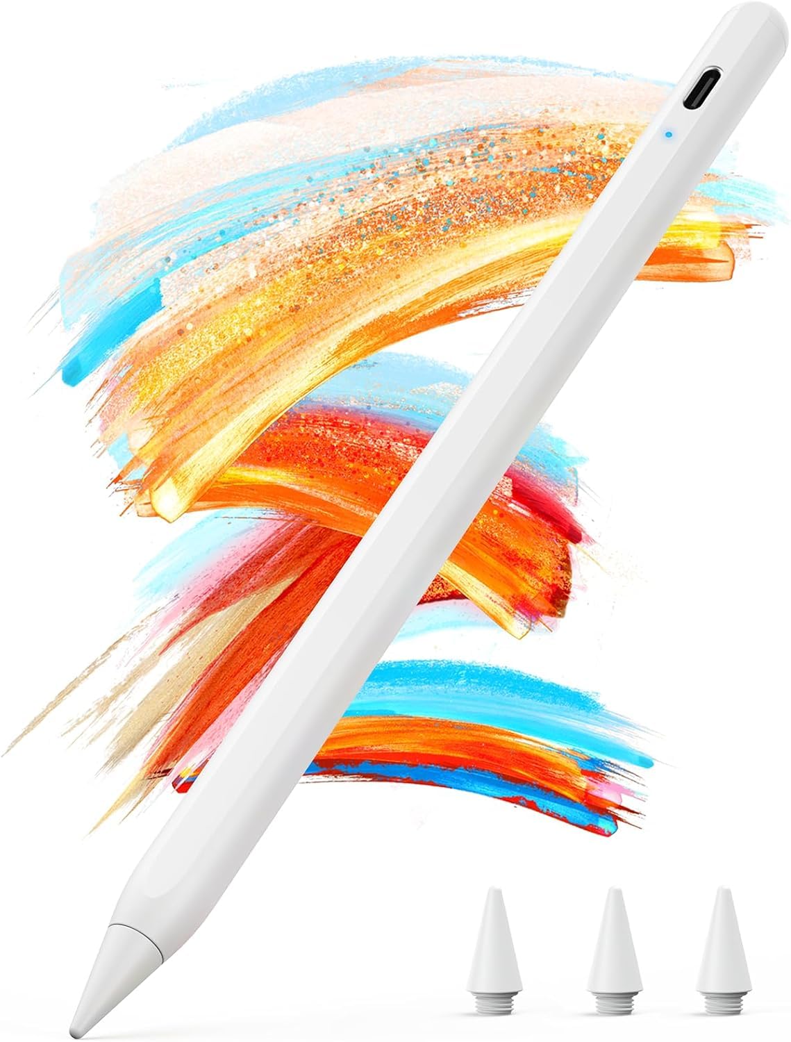 JAMJAKE 5 Mins Fast Charging Stylus Pen for iPad 2018-2026,Palm Rejection Pencil for Apple iPad Compatible with iPad6/7/8/9/10/11,iPad Air 3/4/5/M2/M3/M4,iPad Pro 11"/12.9"/13'',iPad mini 5/6/7,White 🍁 All In One Marketplace Canada