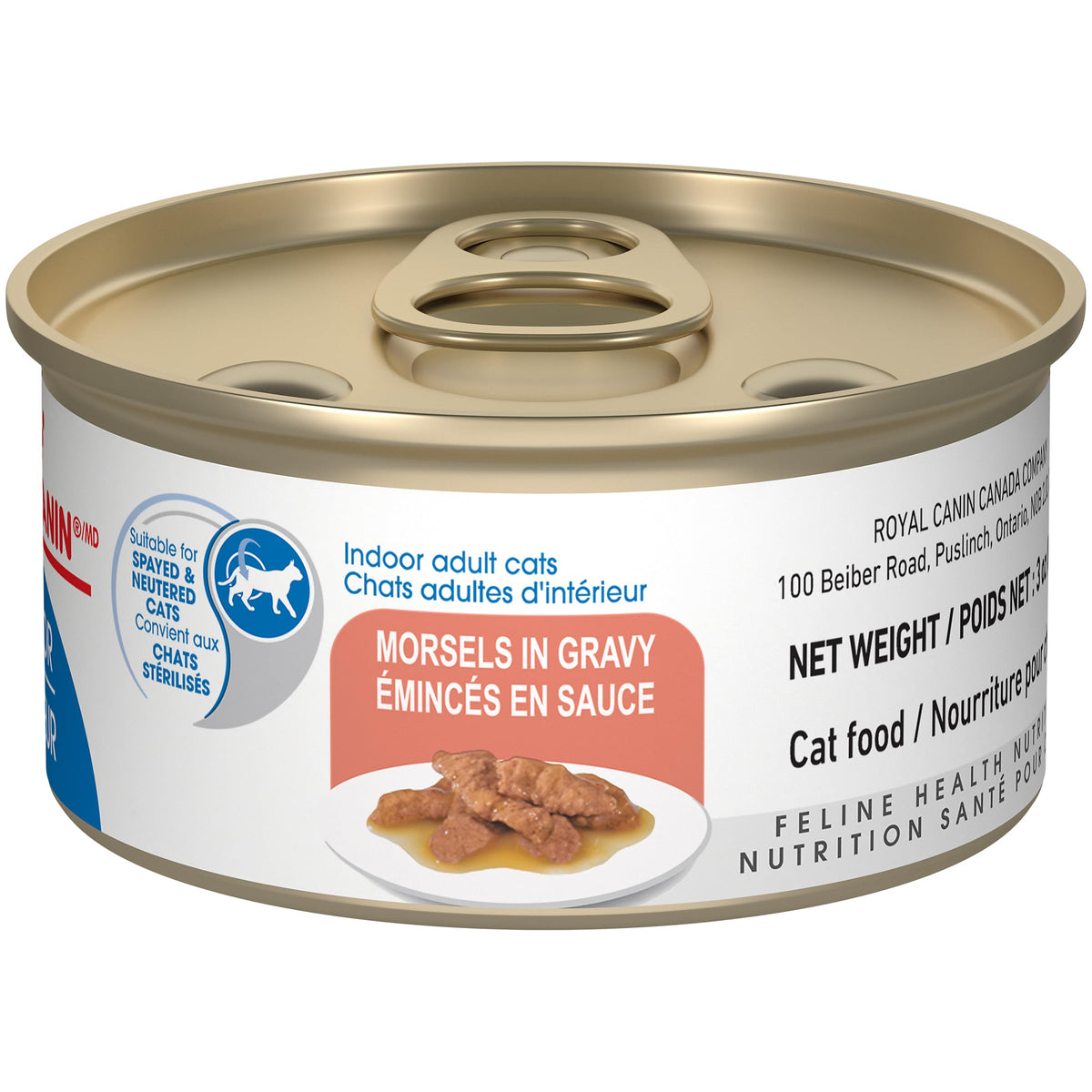 Royal Canin Adult Feline Health Nutrition Morsels in Gravy Cat Food for Indoor Cats, 3 oz can (12-Count) ๐ All In One Marketplace Canada