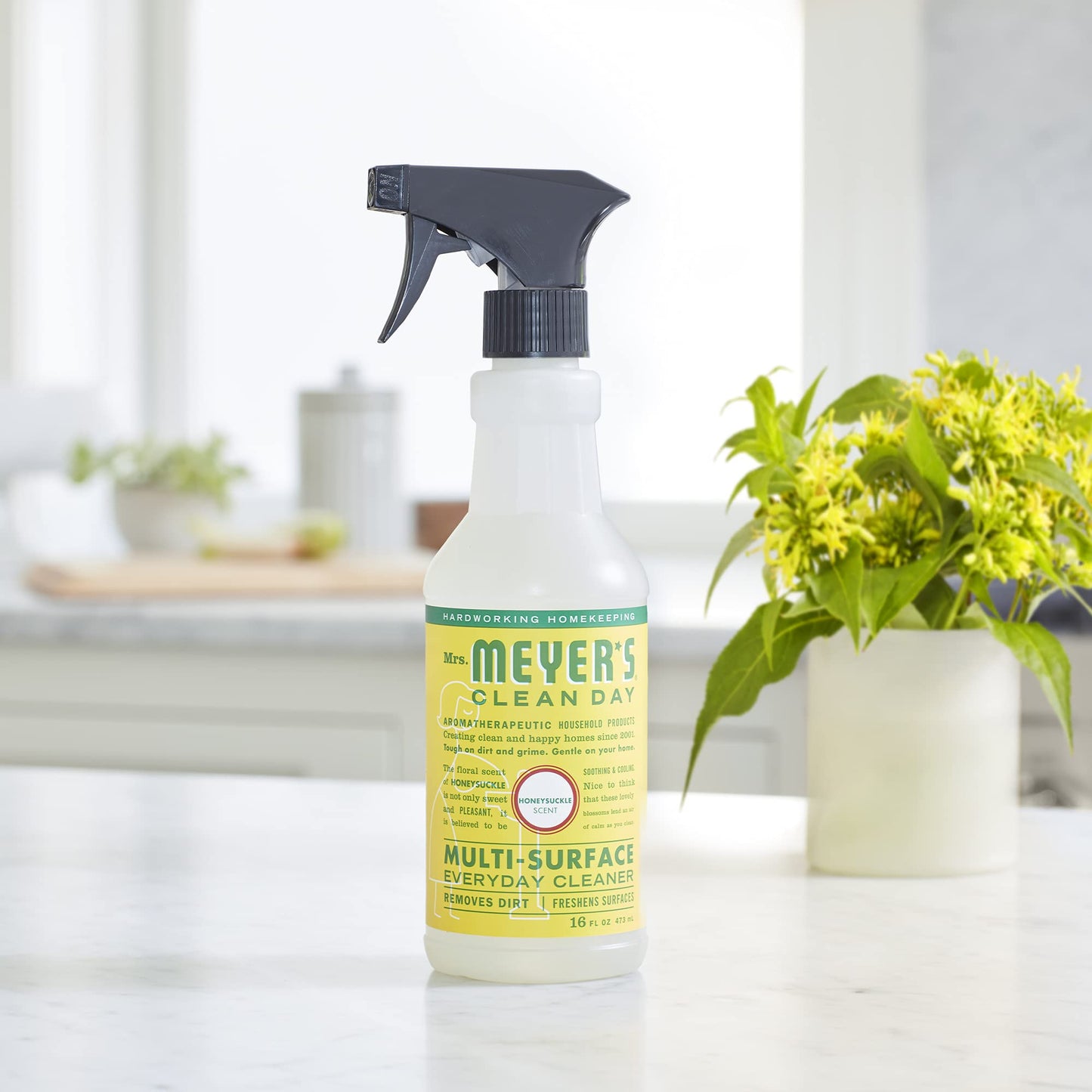 Mrs. Meyer's Clean Day Multi-Surface Cleaner Spray, All-Purpose Cleaner Solution for Home & Kitchen, Honeysuckle Scent, 473 ml Spray Bottles, 4 Pack ๐ All In One Marketplace Canada