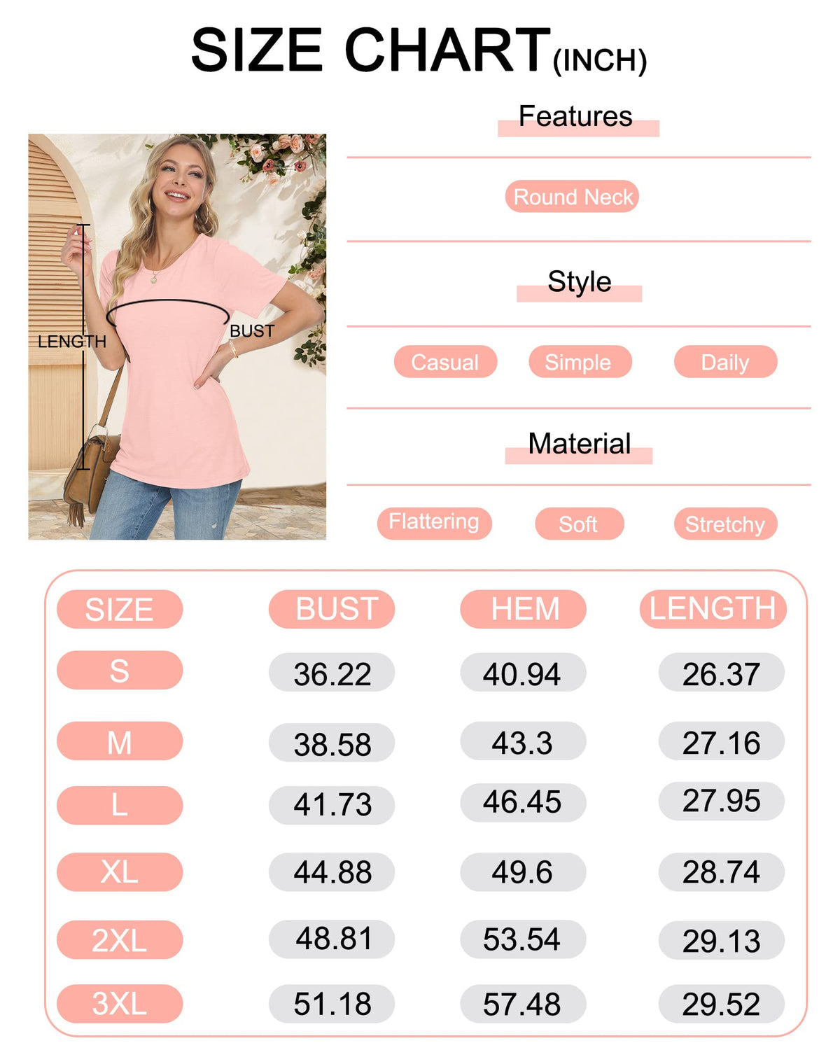 WNEEDU Womens Tops Summer T-Shirt Short Sleeve Crewneck Loose Fit Casual Basic Tee Tops 2026 New Floral White XL ๐ All In One Marketplace Canada