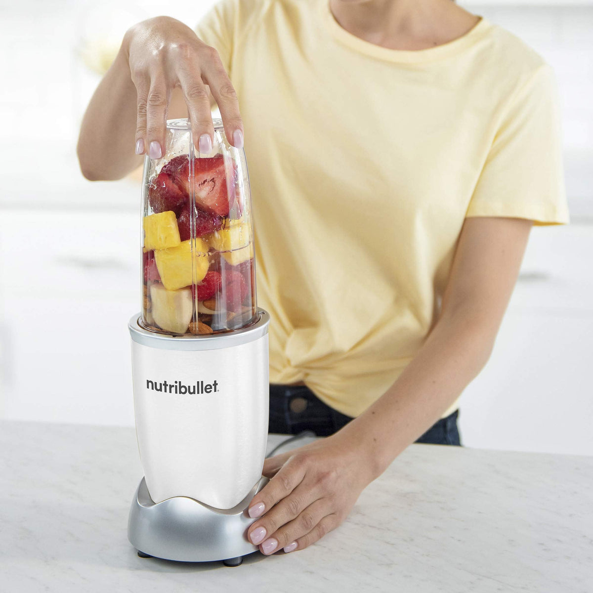 Nutri Bullet PRO Single Serve Blender (900W) in White, small (NB9-0902W) ๐ All In One Marketplace Canada