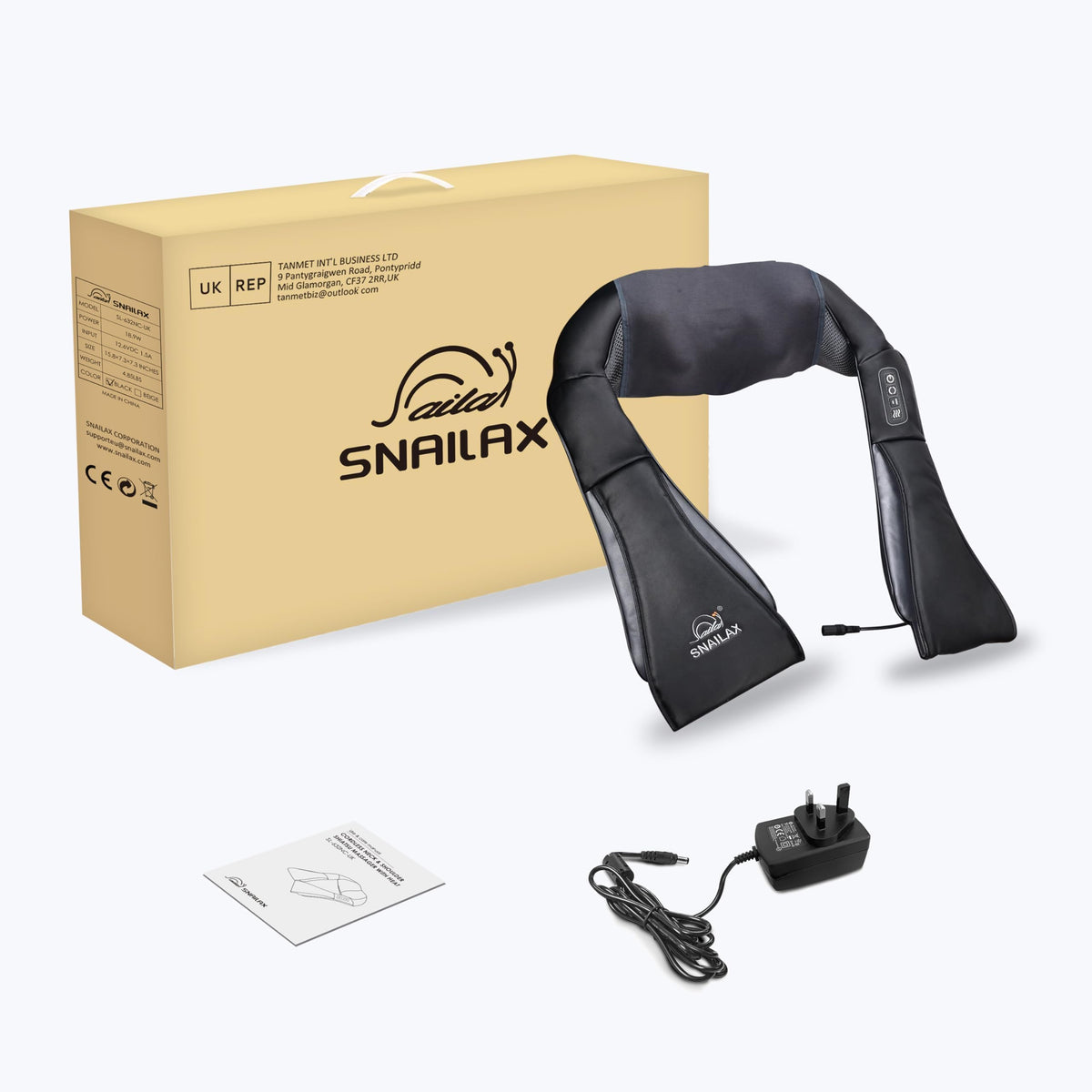 Snailax Cordless Shiatsu Neck Massager, Kneading Shoulder Massage with Heat ๐ All In One Marketplace Canada