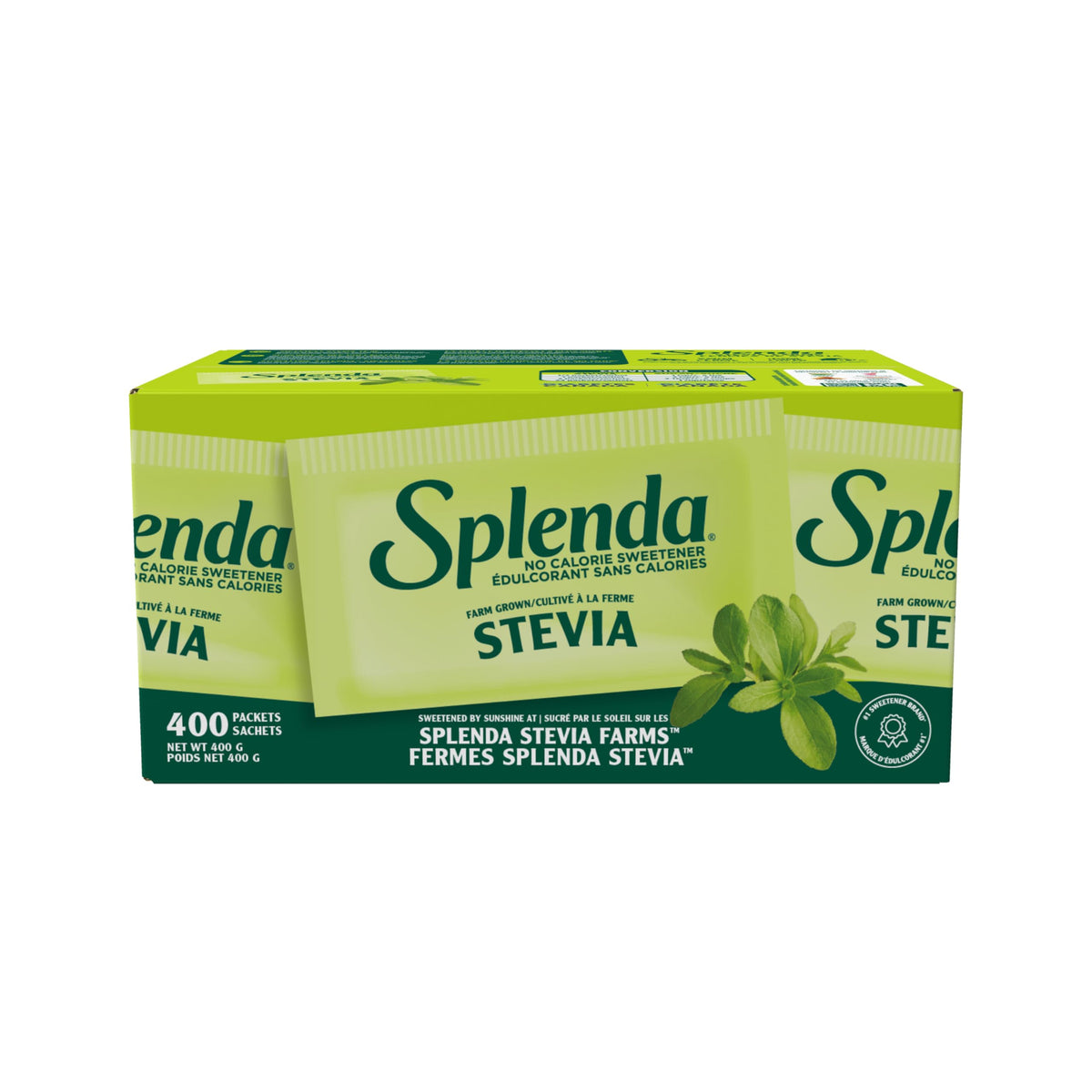 SPLENDA Stevia No Calorie Sweetener, Sugar Substitute Packets, 400 Count (Pack of 1) ๐ All In One Marketplace Canada