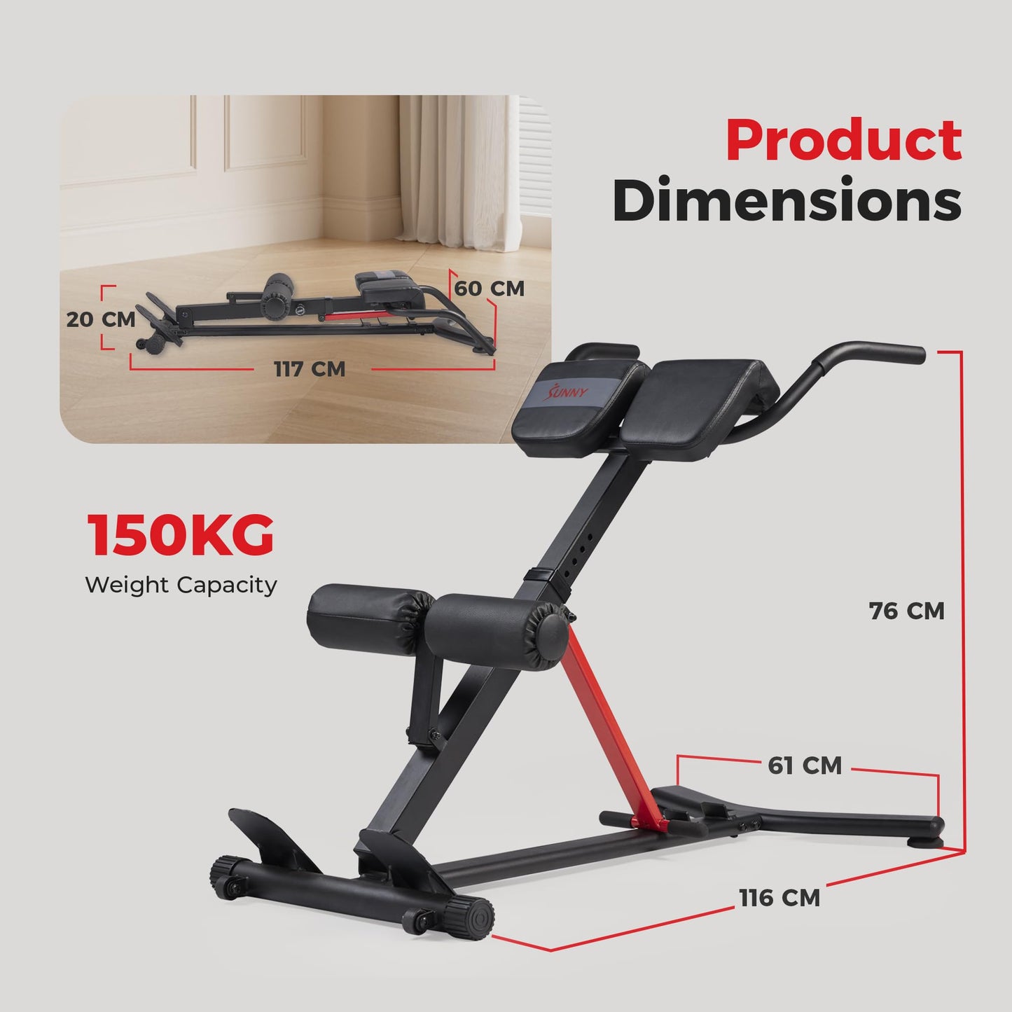 Sunny Health & Fitness Multi-Function Roman Chair Bench with Dip Station 🍁 All In One Marketplace Canada