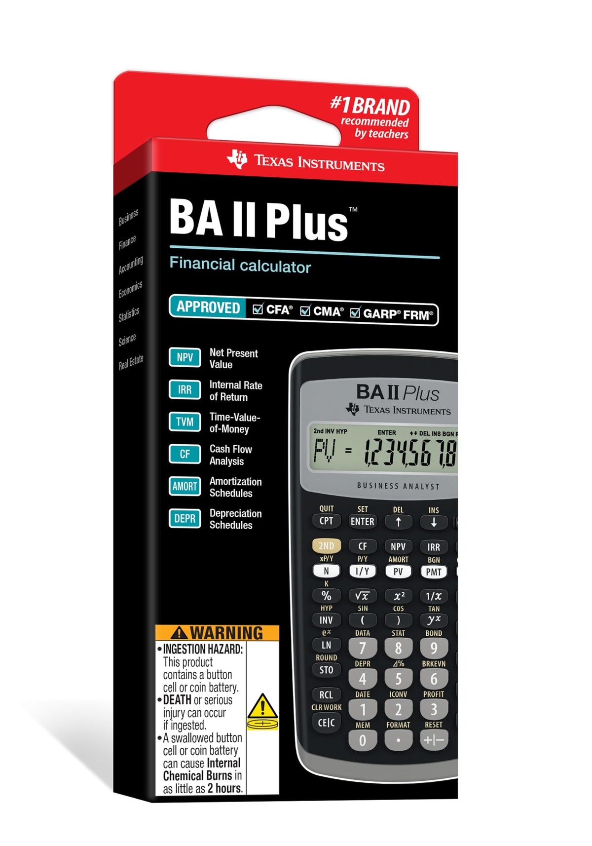 Texas Instruments BA II Plus Financial Calculator, Black ๐ All In One Marketplace Canada