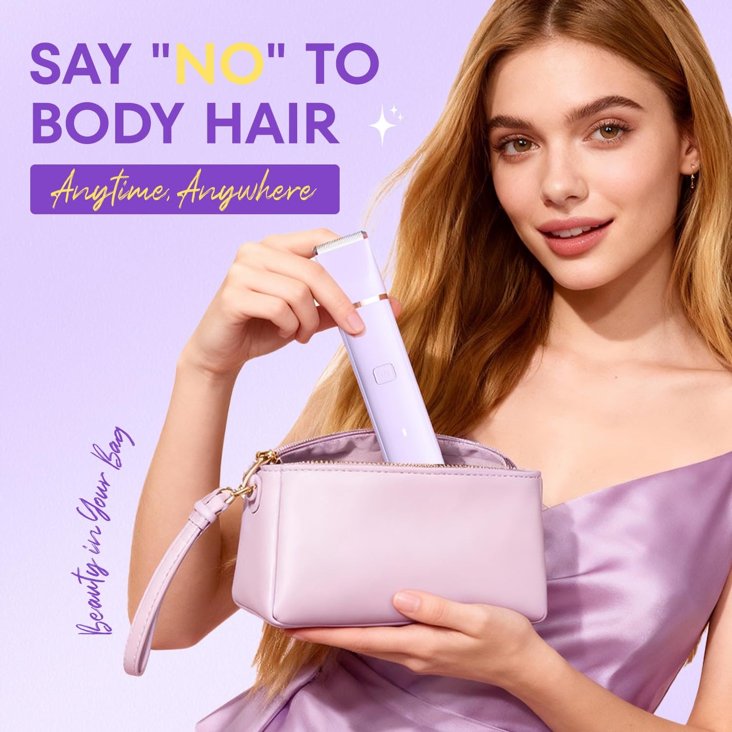VG VOGCREST Bikini Trimmer for Women: 2-in-1 Painless Body Shaver for Underarm Leg Arm - Portable Travel Friendly Pubic Grooming Kit - Rechargeable Electric Razor with Charging Dock ๐ All In One Marketplace Canada