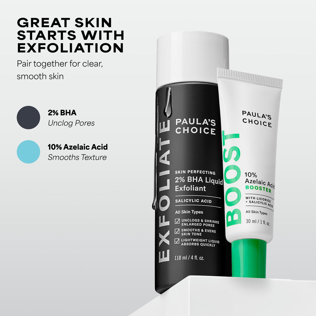 Paula's Choice BOOST 10% Azelaic Acid Booster Cream Gel, Licorice Extract & Salicylic Acid, Oil-Free Skin Serum, Fragrance-Free, 30 ml 🍁 All In One Marketplace Canada
