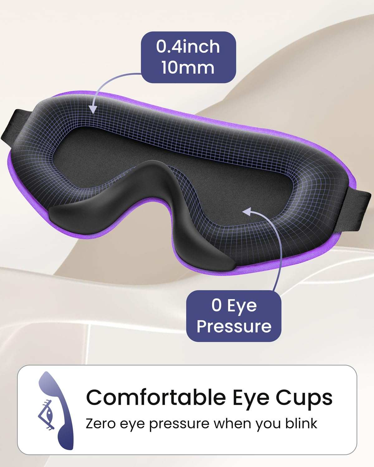 WAOAW Sleep Mask for Men Women: Blackout Eye Masks for Sleep - 3D Breathable Soft Comfortable Eye Mask for Travel - Adjustable Light Blocking Night Masks for Sleeping ๐ All In One Marketplace Canada