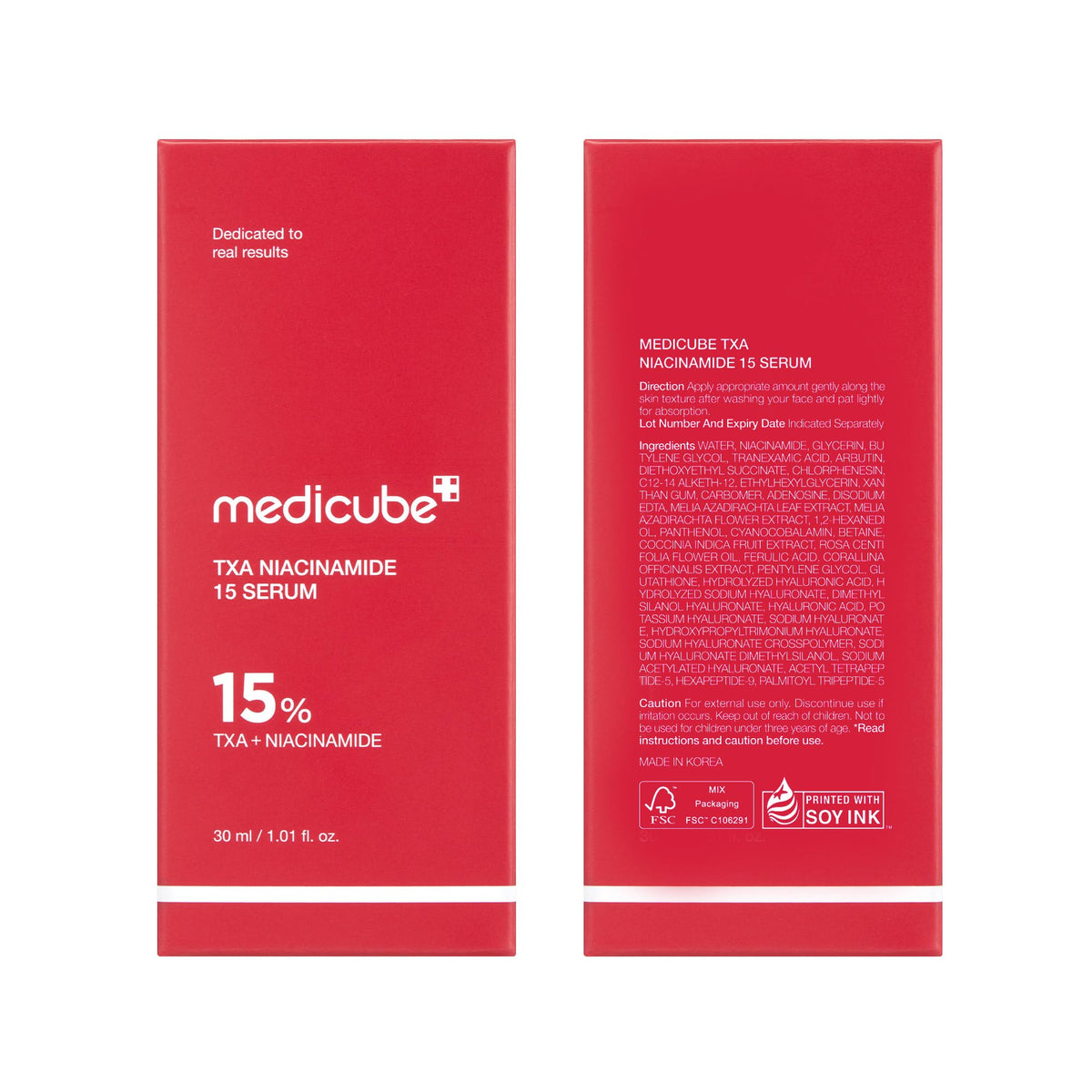 medicube TXA+Niacinamide 15% Glow Facial Serum for After Spot Care | All-in-One Daily Korean Skincare | Uneven Skin Tone, Texture, and Hydration Care | High-Potency Tranexamic Acid 5% | 1.01 fl.oz 30ml ๐ All In One Marketplace Canada