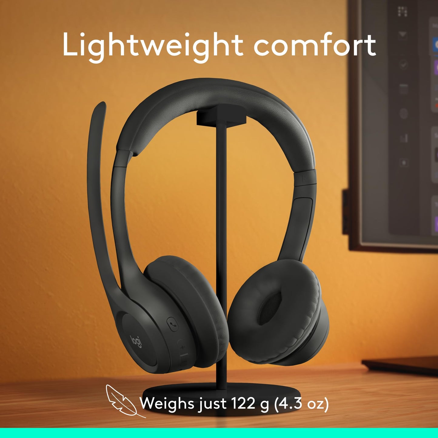 Logitech Zone 301 Wireless Bluetooth Headset with Noise-Canceling Microphone, Compatible with Windows, Mac, Chrome, Linux, iOS, iPadOS, Android โ Graphite ๐ All In One Marketplace Canada