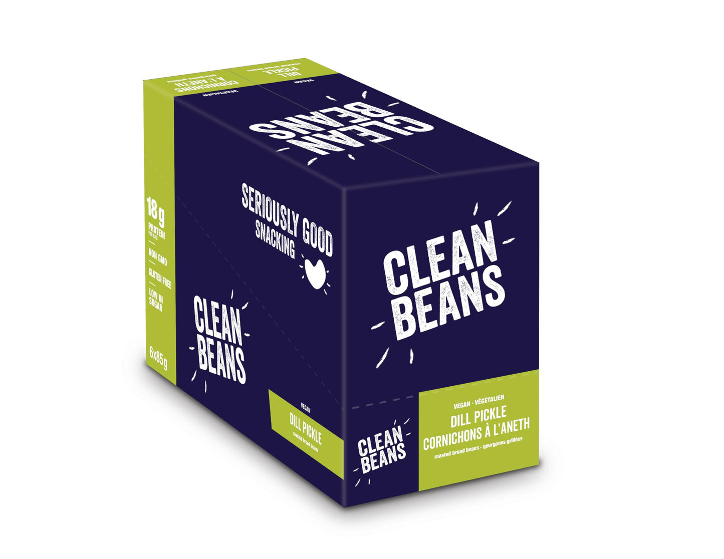 NutraPhase Clean Beans, High Protein, Low Sugar, Gluten Free, Vegan, Non-Gmo, Unmatched Taste, Roasted Broad Bean Snacks, Dill Pickle ๐ All In One Marketplace Canada