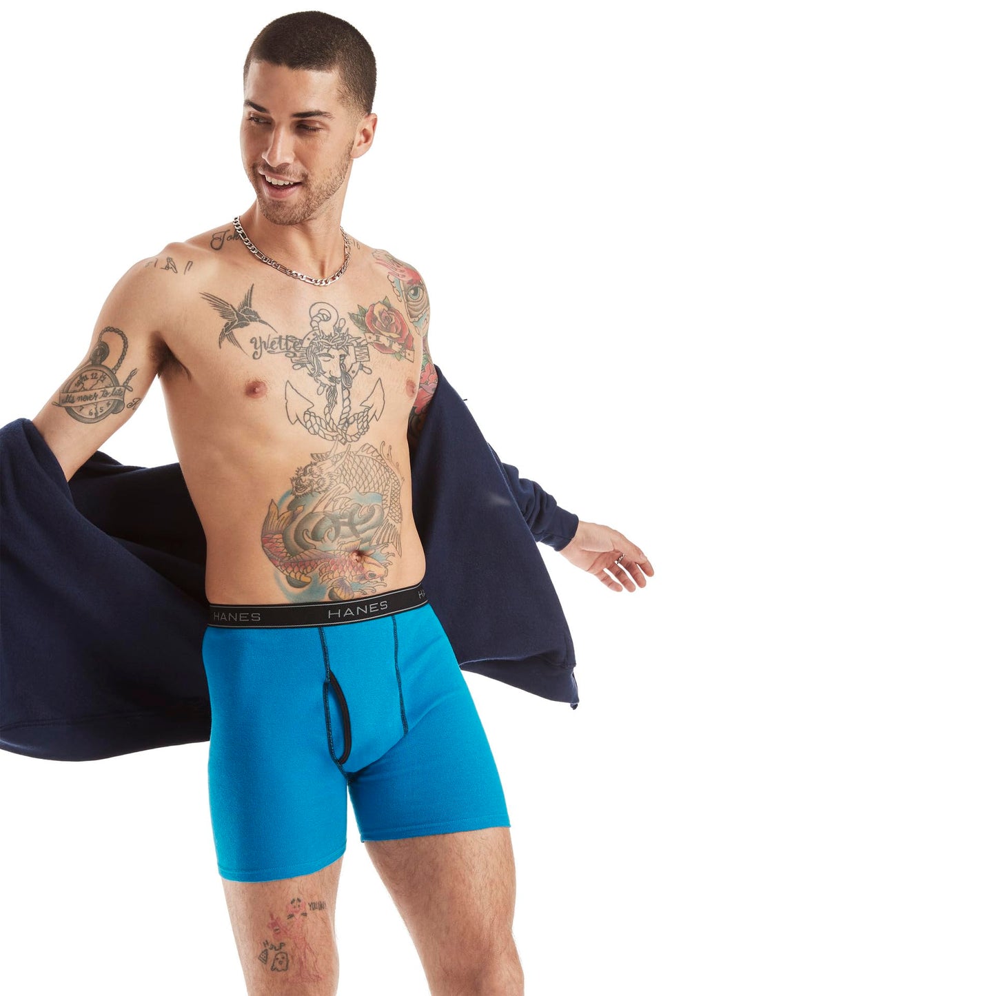 Hanes Men's 4 Pack FreshIQ Ringer Boxer Brief, Assorted, Medium π All In One Marketplace Canada