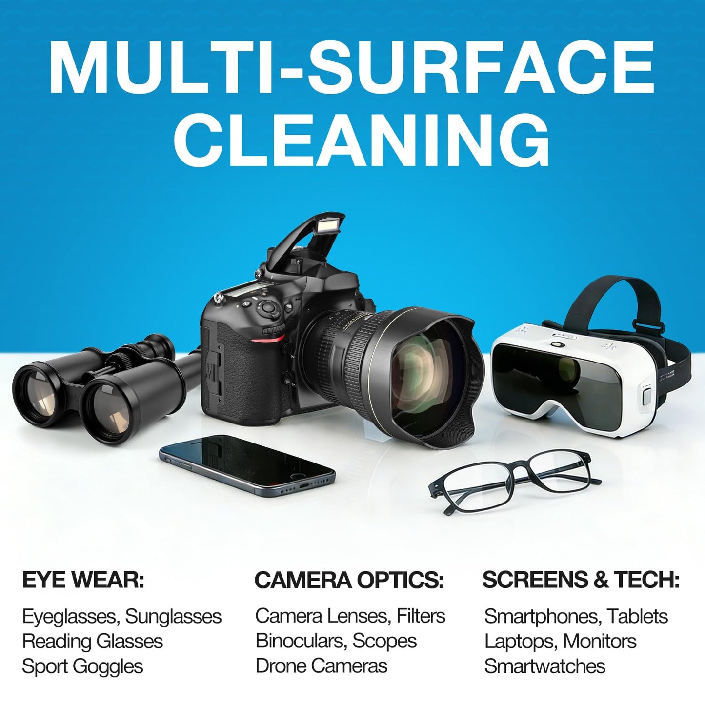 SmoTecQ 12 Pack Microfiber Cleaning Cloths for Glasses & Screens (6x7) - Optical Grade Lens Cleaner for Eyeglasses, Camera, iPhone, iPad & TV - Individually Wrapped, Assorted Colours ๐ All In One Marketplace Canada