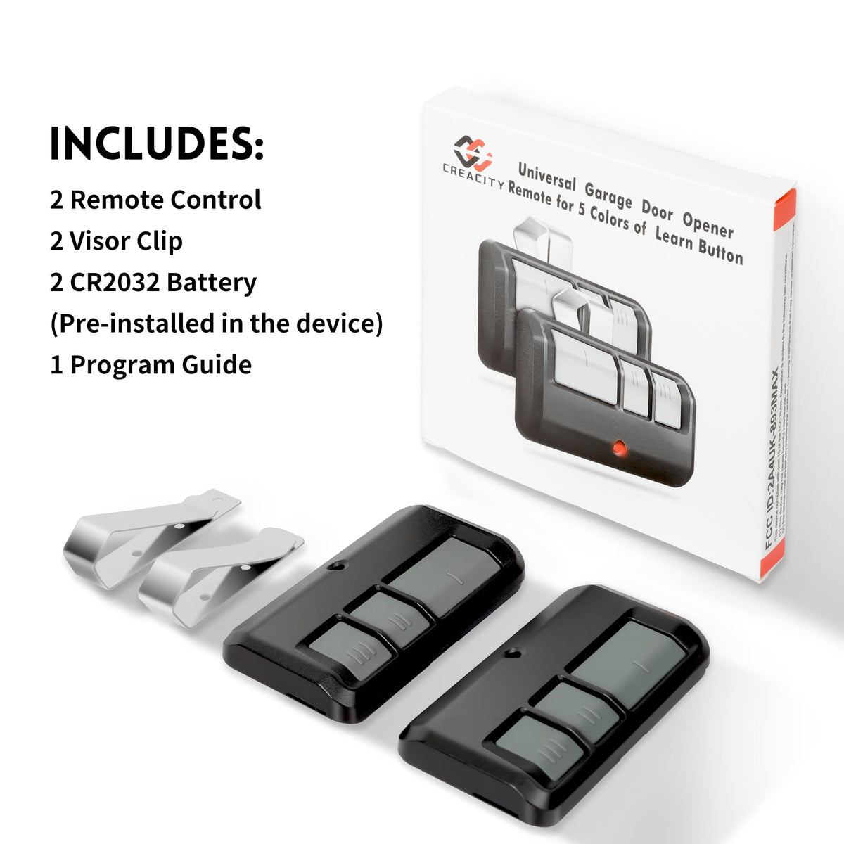 2 for Chamberlain LiftMaster Craftsman Garage Door Opener Remote 893LM 893Max 971LM Universal 🍁 All In One Marketplace Canada