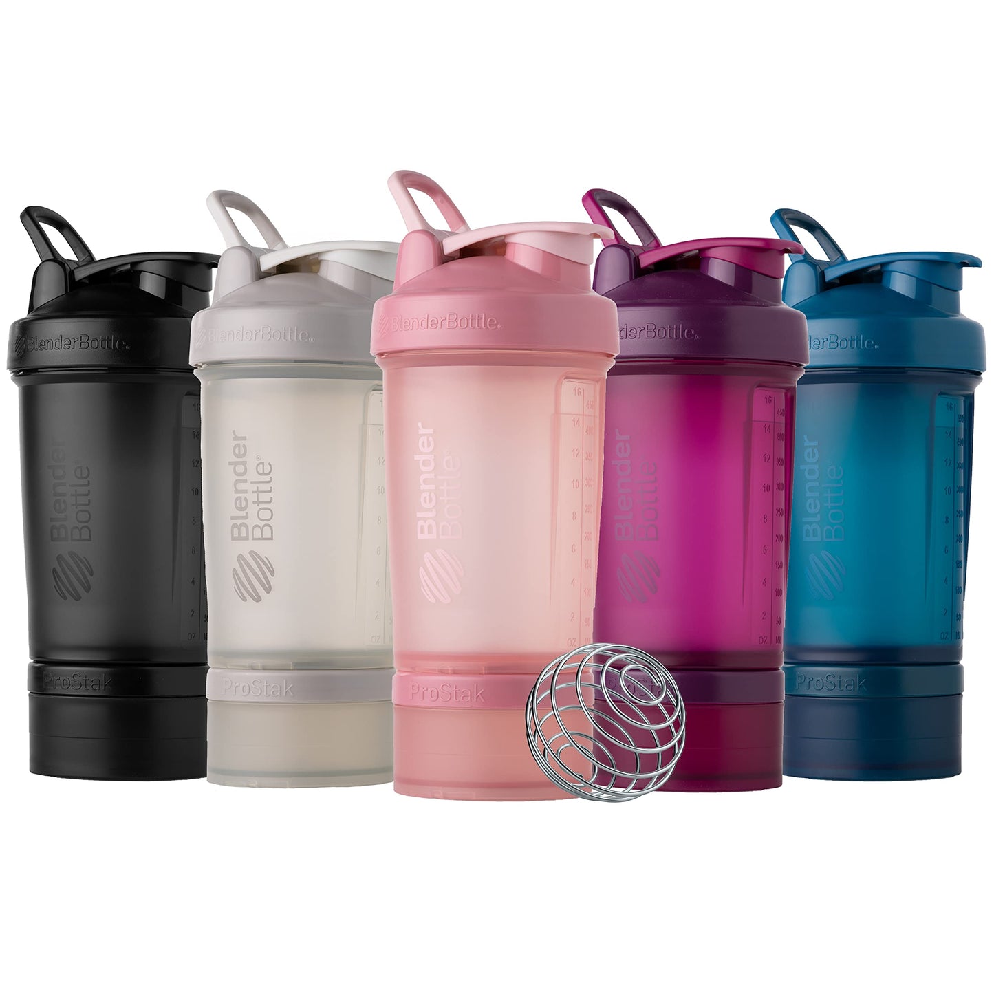 BlenderBottle Shaker Bottle with Pill Organizer and Storage for Protein Powder, Classic V2 ProStak System, 22-Ounce, Smoke Grey ๐ All In One Marketplace Canada