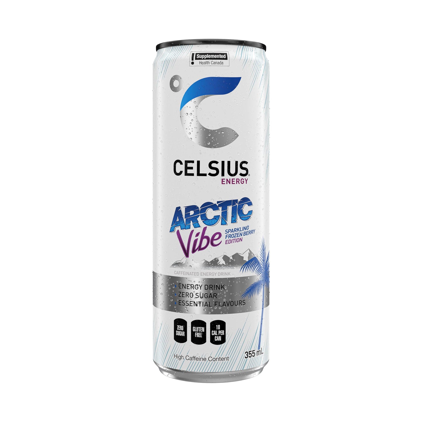 CELSIUS Sparkling Arctic Vibe, Zero Sugar Energy Drink, 355ml (Pack of 12) š All In One Marketplace Canada
