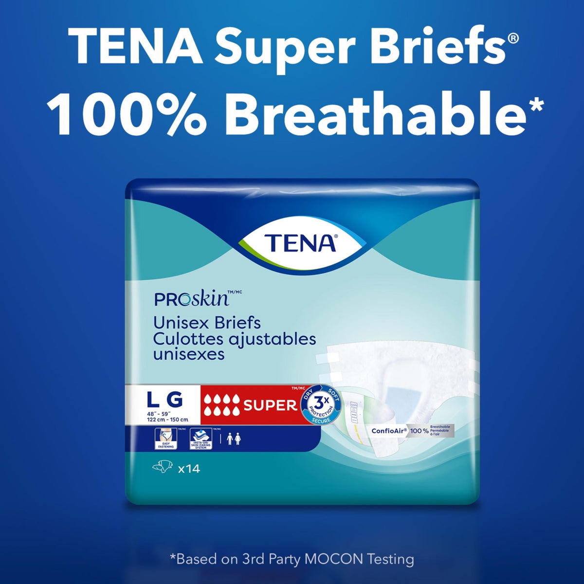 Tena Incontinence Briefs, Uni-Sex Fit, Super Absorbency, Xlarge 48 count ๐ All In One Marketplace Canada