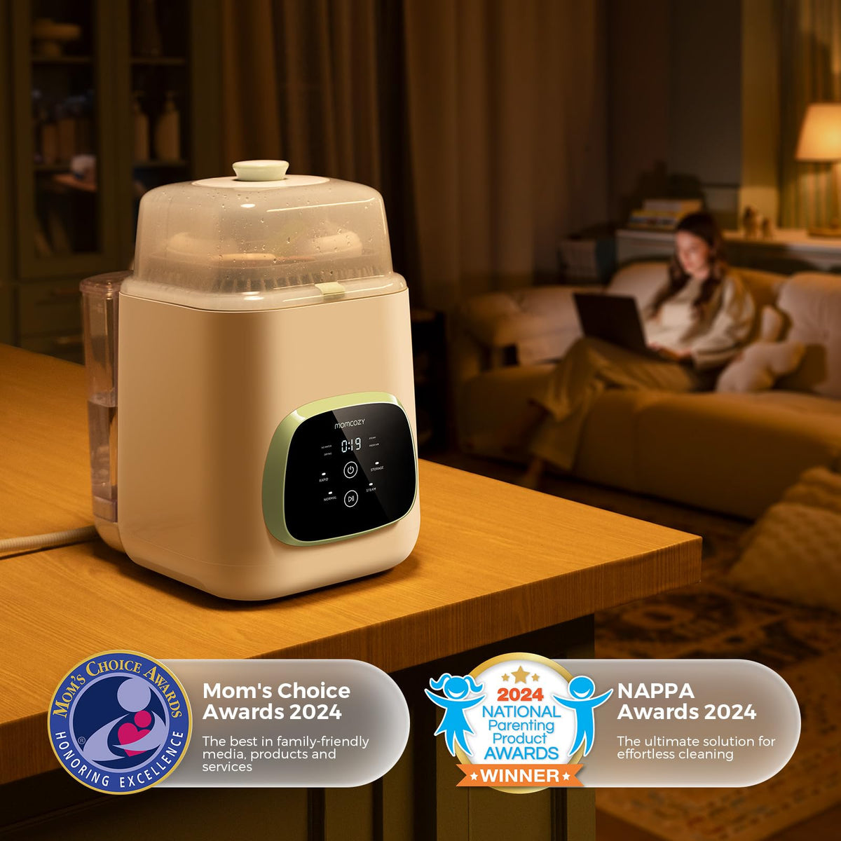 Momcozy KleanPal Pro Baby Bottle Washer, Sterilizer & Dryer - All-in-One Cleaning Machine for Bottles, Pump Parts & Baby Essentials - Time-Saving & Effortless Care π All In One Marketplace Canada