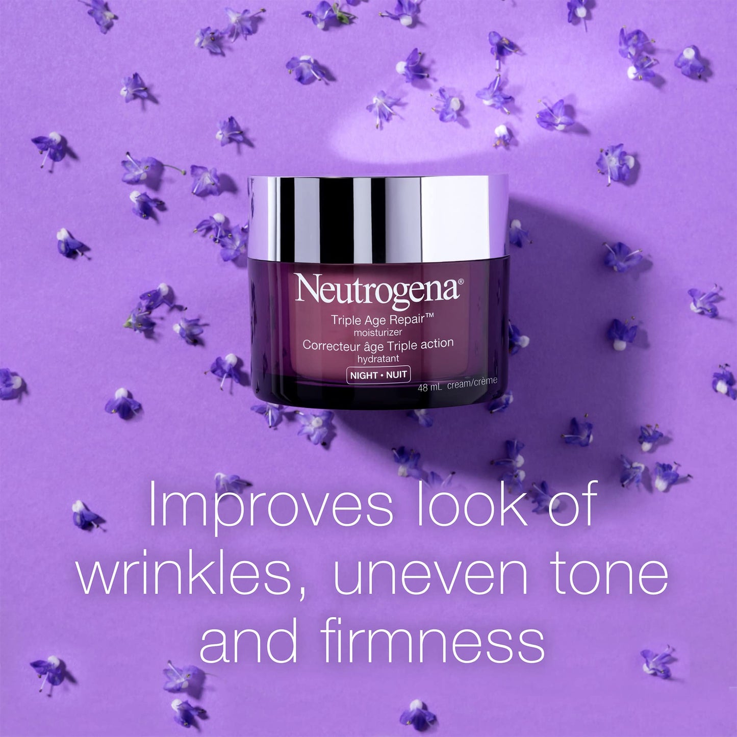 Neutrogena Night Cream, Triple Age Repair, Tone, and Firmness, 48 mL ๐ All In One Marketplace Canada