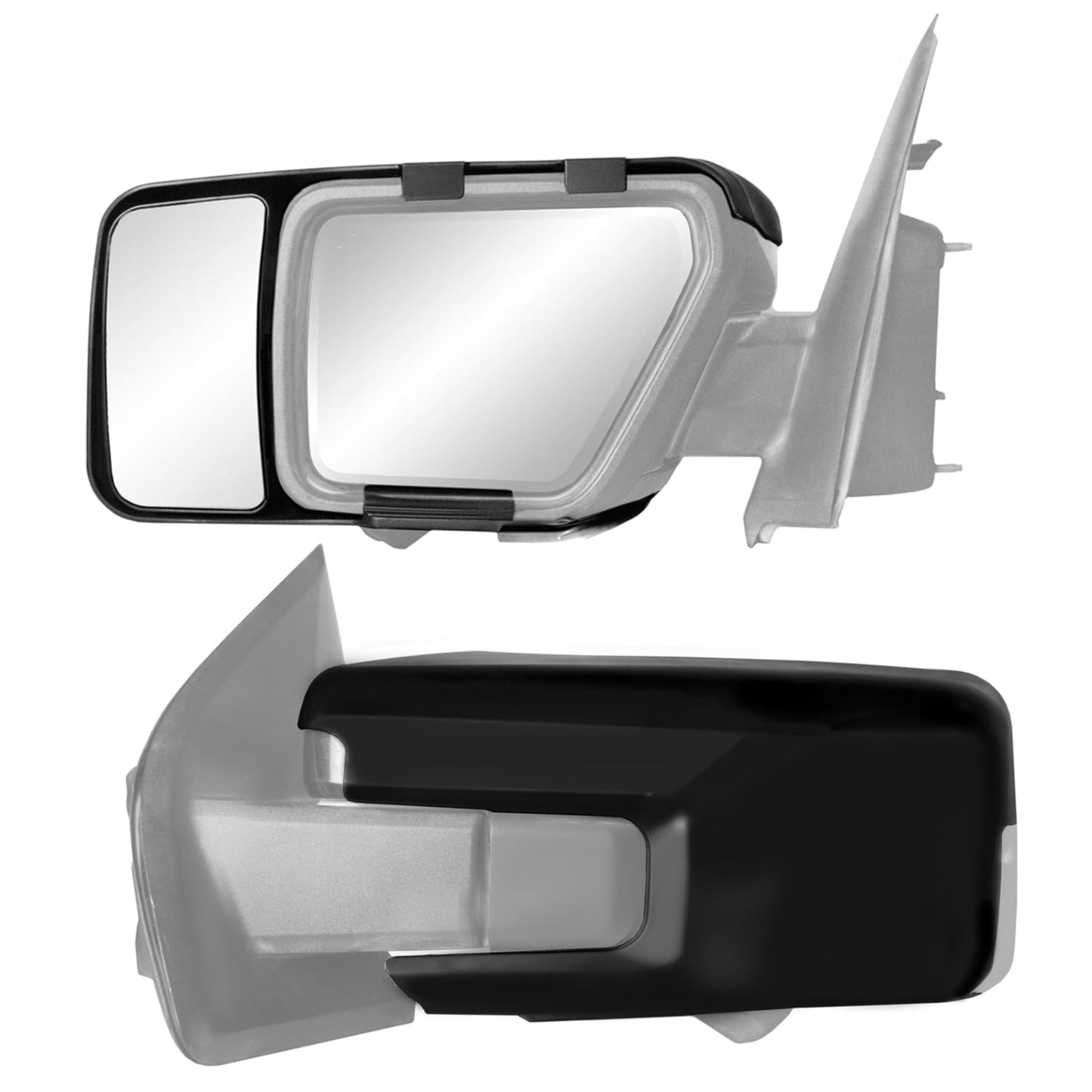 K-Source 81860 Snap & Zap Snap-On Towing Mirror for Ford - Pair ๐ All In One Marketplace Canada