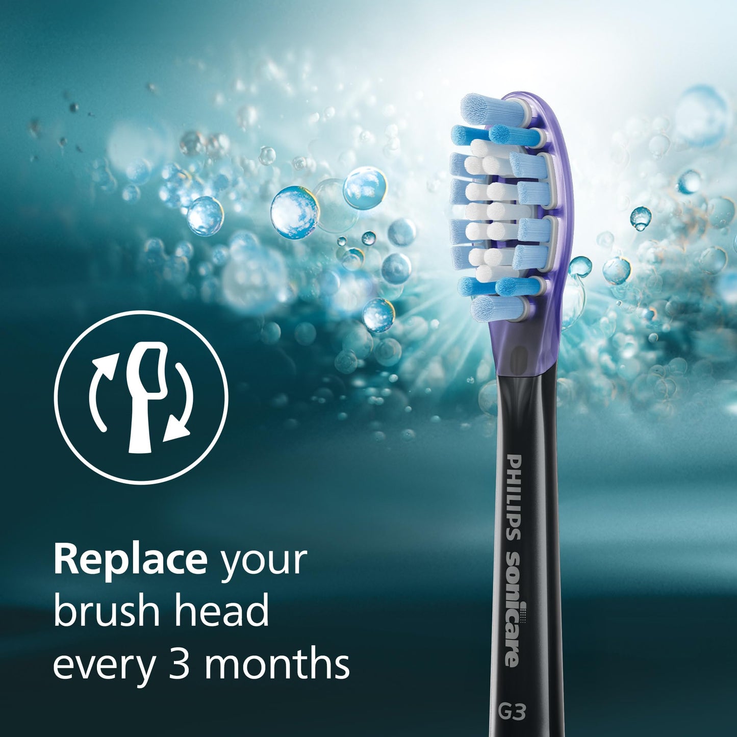 Philips Sonicare G3 Two-in-One Brush Heads, 2-Pack, 6 Month Supply, Black 🍁 All In One Marketplace Canada