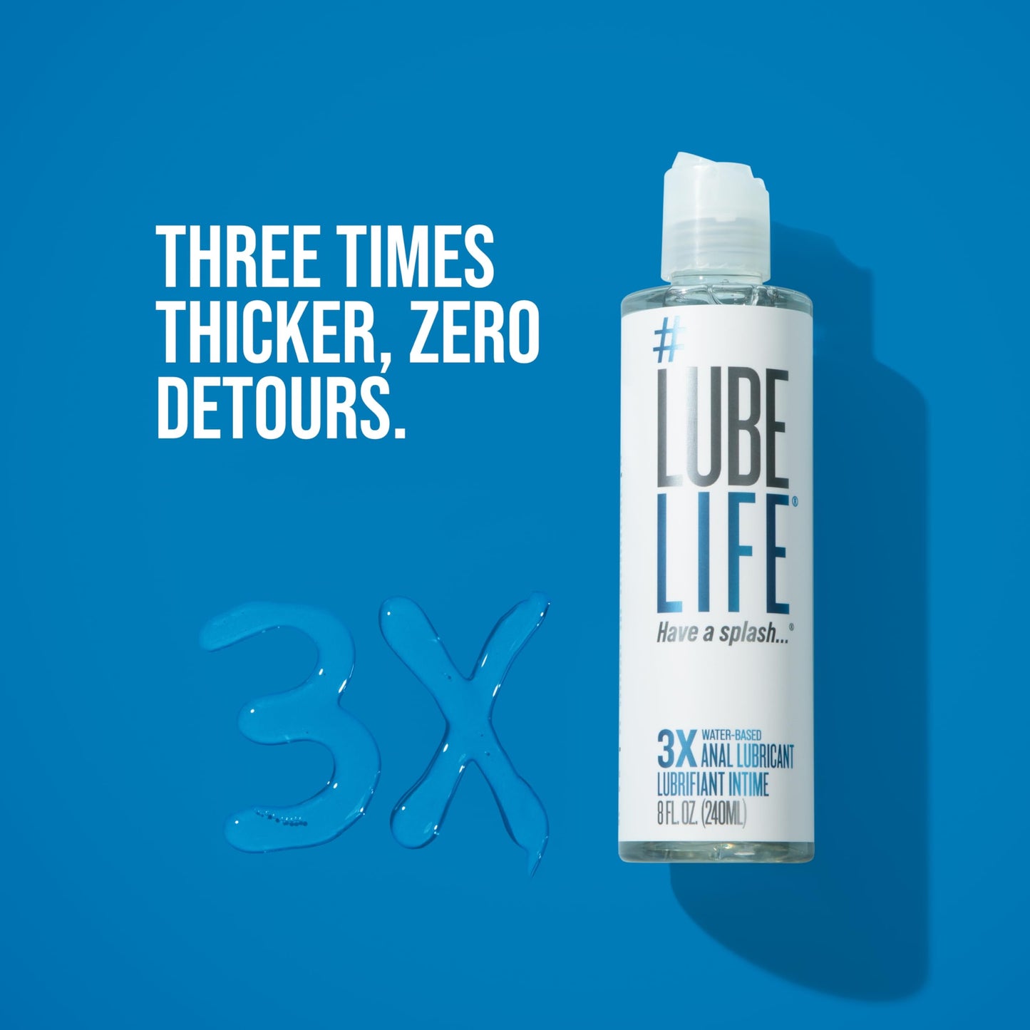 LubeLife 3X Anal Personal Lubricant, Thicker Water-Based lube for Men, Women and Couples, Extra Protection, Non-Sticky, Smooth Glide, 8 Fl Oz ๐ All In One Marketplace Canada