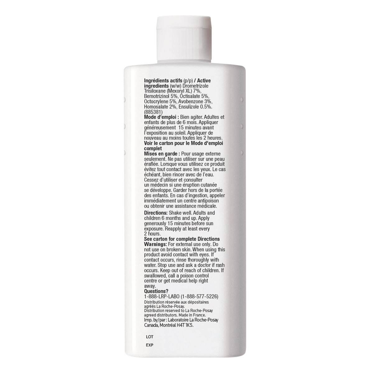 La Roche-Posay Anthelios Ultra Fluid Body Sunscreen Broad Spectrum SPF 50+, Reef Safe, Non-Greasy Matte Finish, 80 Min Water & Sweat Resistant, Fragrance Free, Dermatologist Recommended, 125ML đ All In One Marketplace Canada