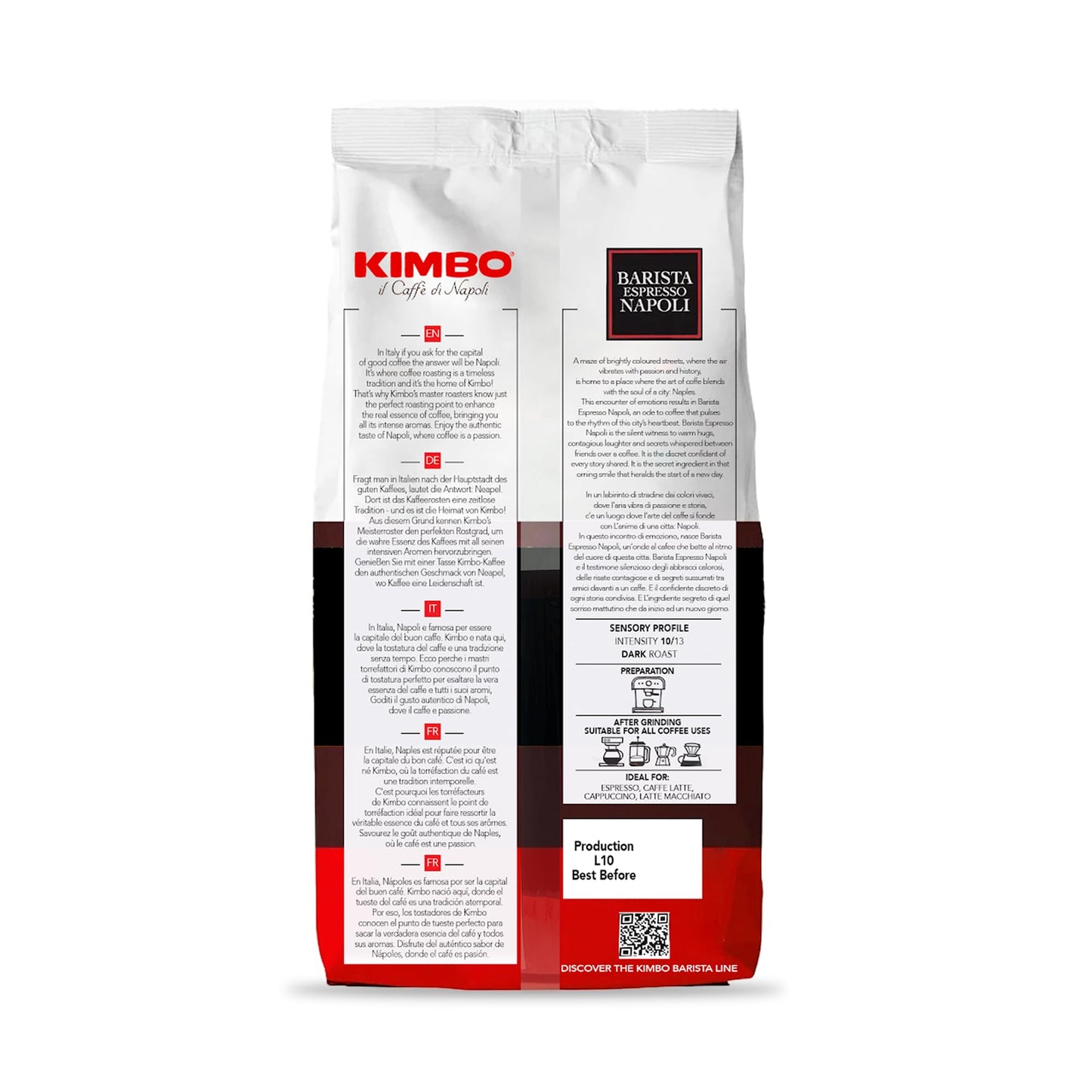 Kimbo Espresso Napoli Whole Bean Coffee | Dark Roast 10/13 | 1 Kg π All In One Marketplace Canada