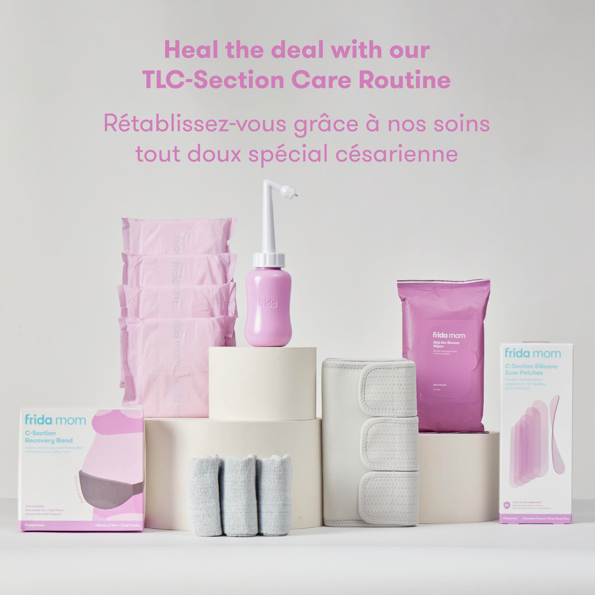 Frida Mom C-Section Silicone Strips, C-Section Recovery Must Have Scar Patches, Reusable Medical Grade Treatment for Keloid Scars, Includes Case & Pouch ๐ All In One Marketplace Canada