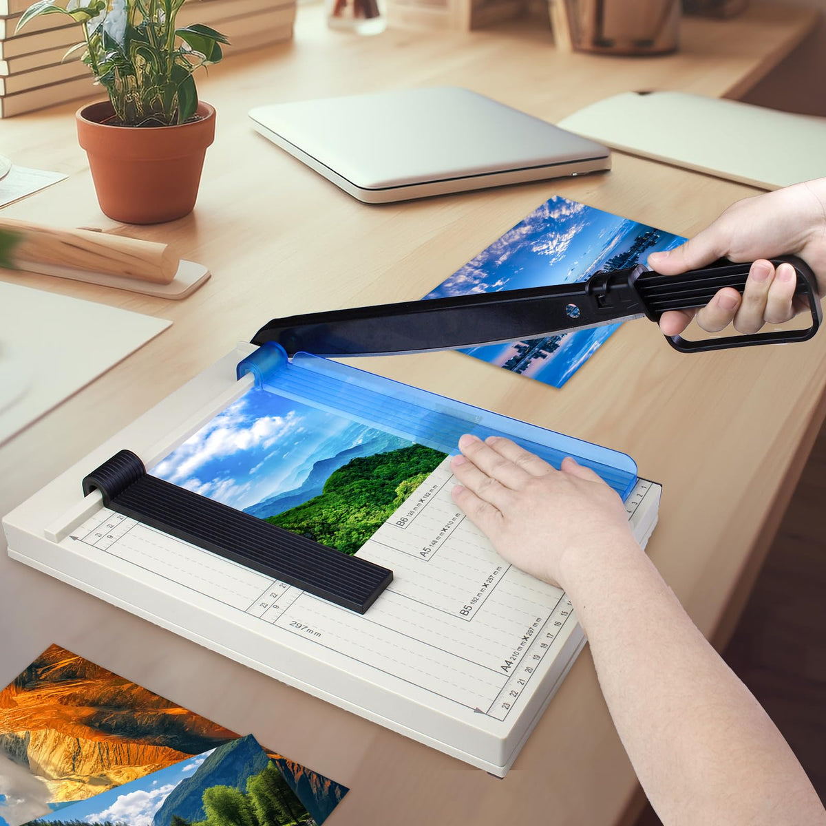 Paper Cutter, Paper Cutting Machine, 12 "A4 Cutting Length, 10 Sheet Capacity, with Safety Protection Device and Blade Lock, Suitable for Office, School or Commercial usePaper Cutter 🍁 All In One Marketplace Canada