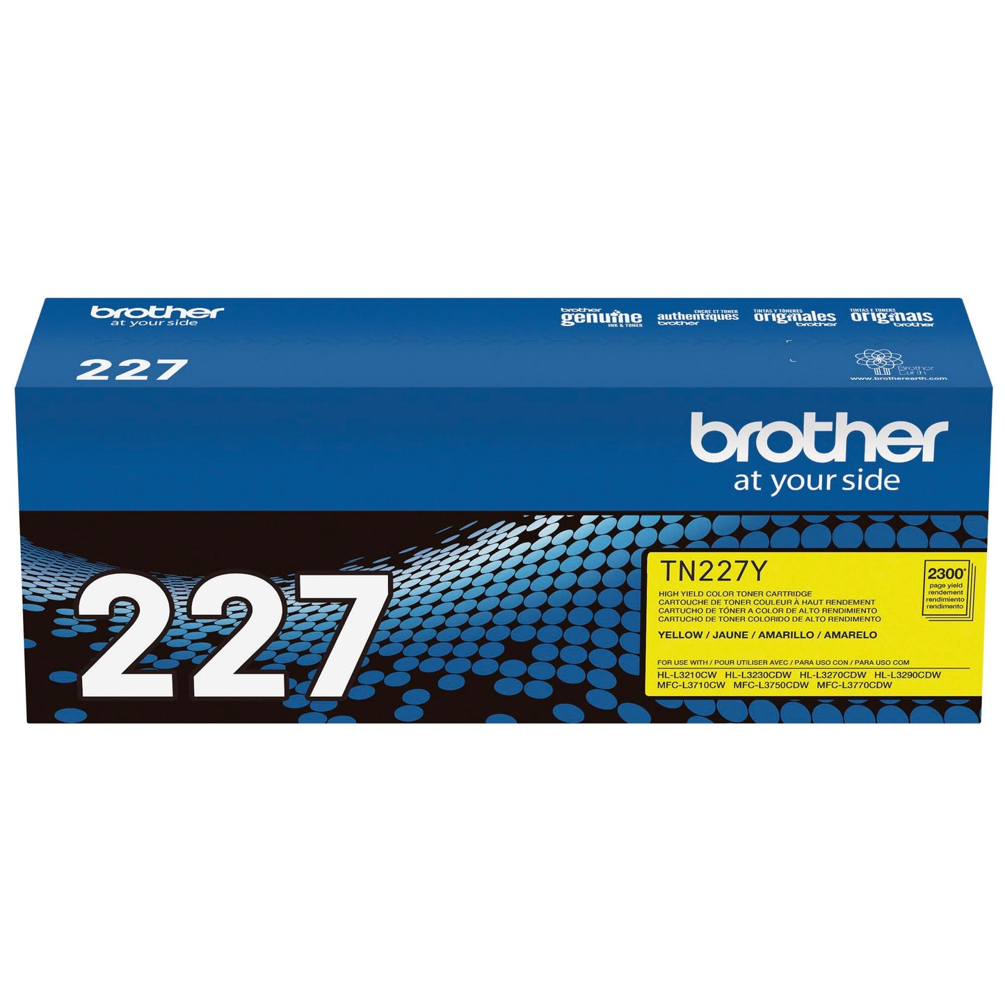 Brother Original TN227Y High-Yield Yellow Toner Cartridge, Higher Yield for Value, Toner Replacement cartridges, Toner for Brother Laser Printers HL-L3210CW, MFC-L3710CW, MFC-L3750CDW, and More ๐ All In One Marketplace Canada