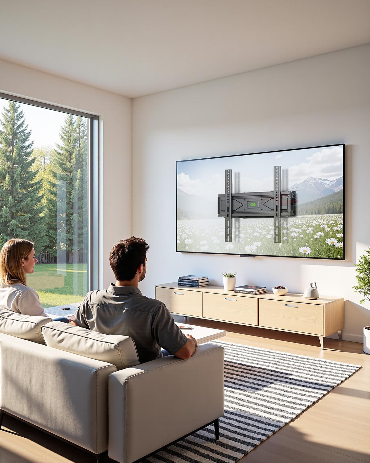 USX MOUNT Full Motion TV Wall Mount for Most 32-70 inch TVs up to 99 Lbs, Wall Mount TV Bracket with Articulating Swivel Tilting, TV Mount Fit 12" 16" Wood Studs, Max VESA 400x400mm, XMM903 🍁 All In One Marketplace Canada