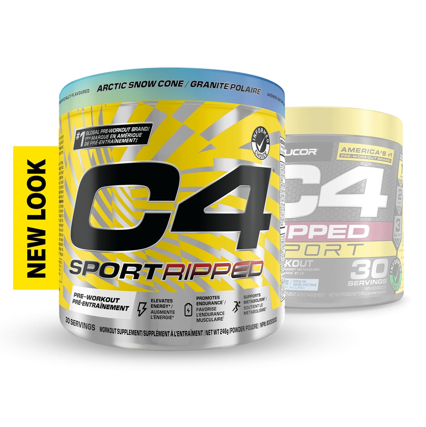 Cellucor C4 Ripped Thermogenic Pre Workout Powder - Informed-Choice Certified Preworkout Energy & Fat Metabolism - Artic Snow Cone, 30 Servings ๐ All In One Marketplace Canada