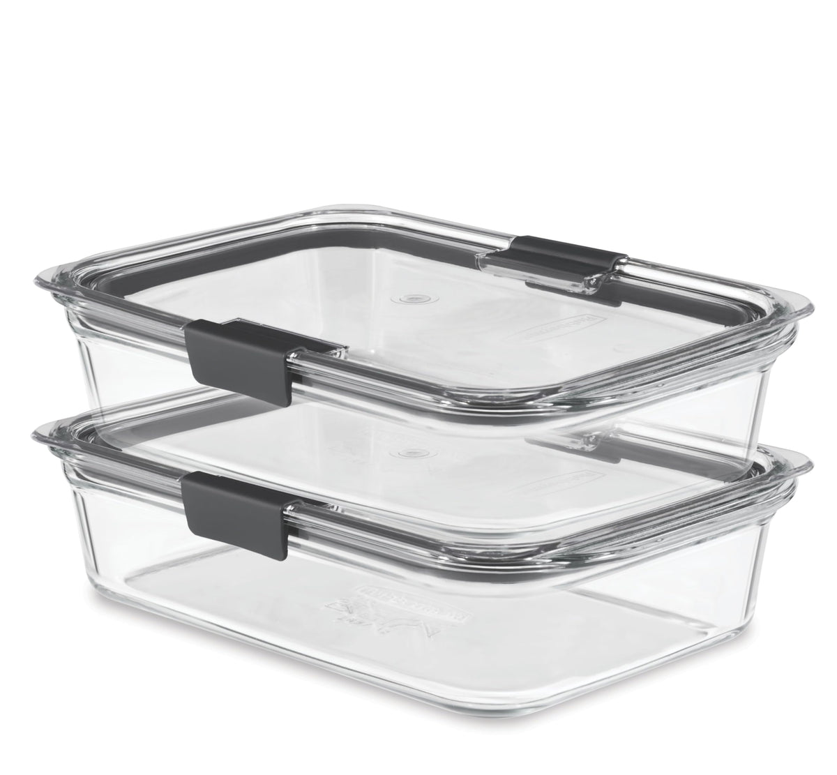 Rubbermaid 2118315 Brilliance Glass Storage 8-Cup Food Containers with Lids, 2-Pack (4 Pieces Total), BPA Free and Leak Proof, Large, Clear ๐ All In One Marketplace Canada