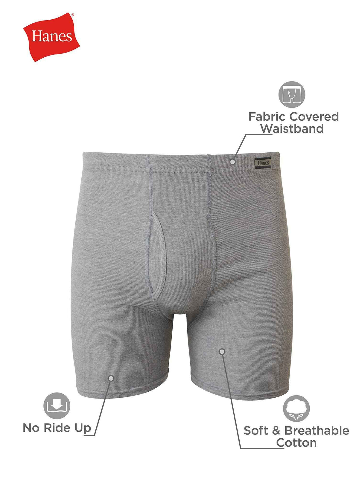 Hanes Men's 4 Pack FreshIQ Boxer Brief with ComfortSoft Waistband, Assorted, Large 🍁 All In One Marketplace Canada
