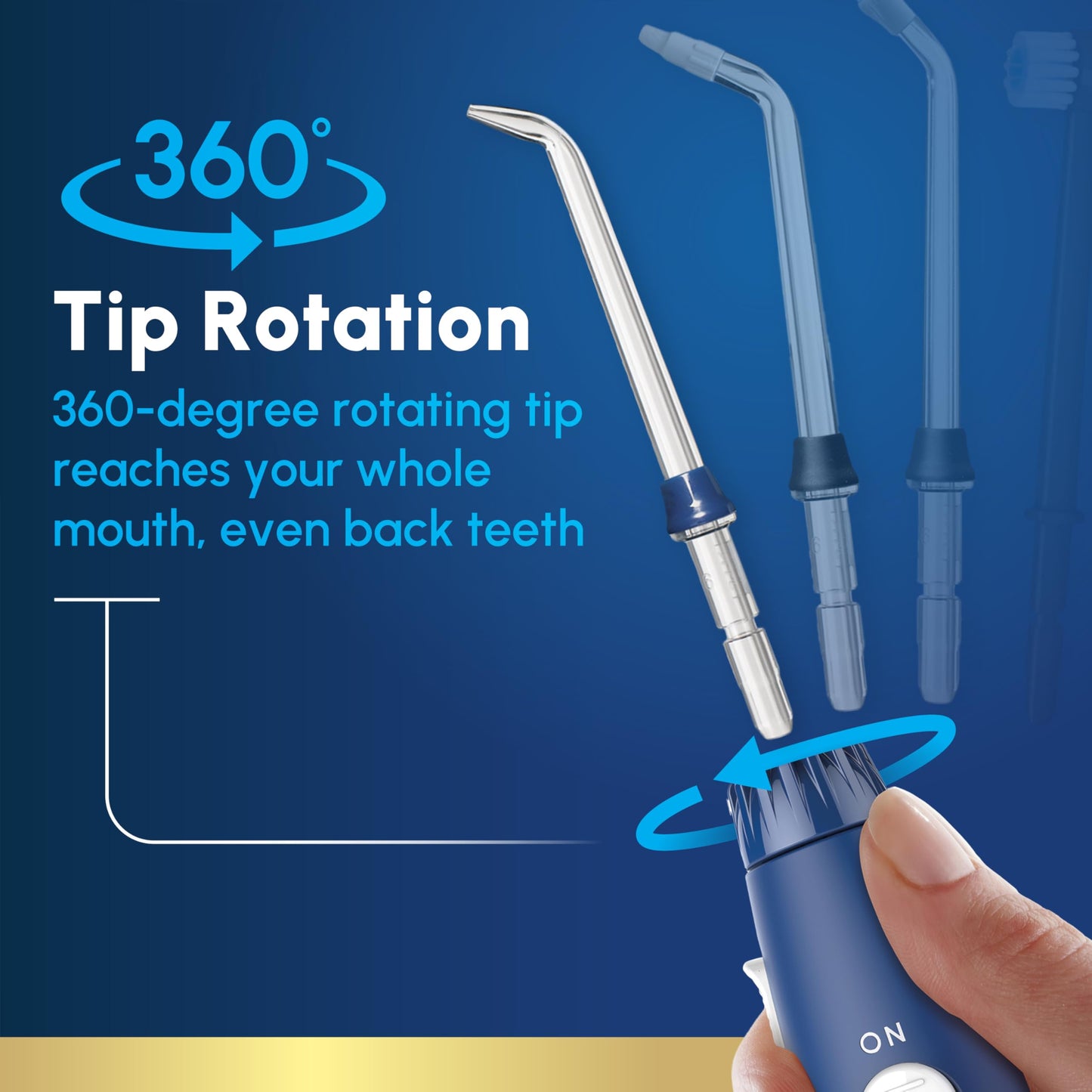 Waterpik Aquarius Water Flosser For Teeth Cleaning, Gums, Braces, Dental Care, Electric Power With 10 Settings, 7 Tips For Multiple Users & Needs, CDA Validated, Blue WP-663, Packaging May Vary ๐ All In One Marketplace Canada