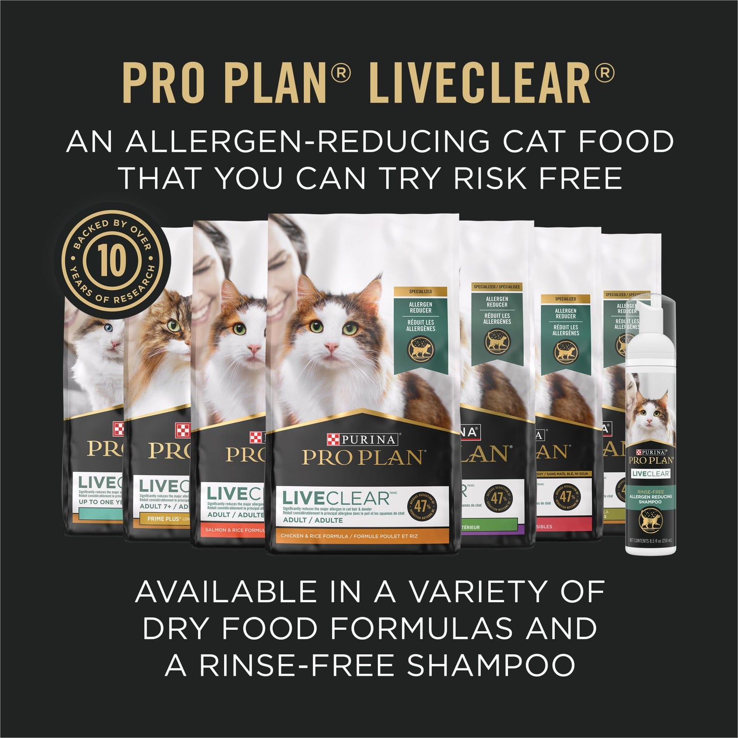 Purina Pro Plan LiveClear Allergen Reducing Dry Cat Food, Salmon & Rice 7.26kg ๐ All In One Marketplace Canada