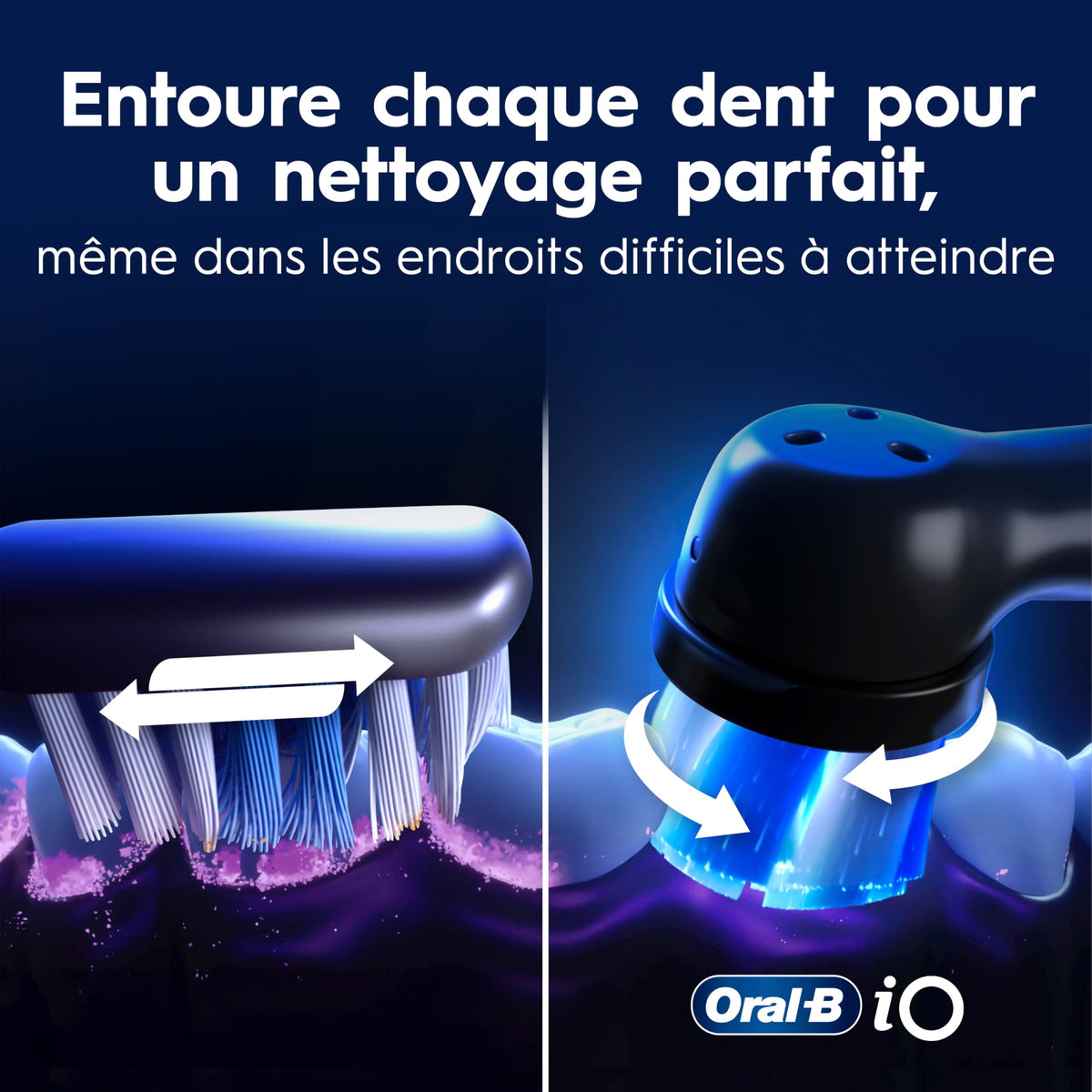 Oral-B iO Series 9 Electric Toothbrush with 4 Oral-B Replacement Brush Heads, Rose Quartz ๐ All In One Marketplace Canada