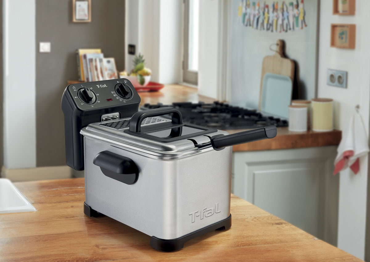 T-Fal Deep Fryer, Friteuse, single Basket Deep Fryer, Semi-Pro Deep Fryer, Stainless Steel ๐ All In One Marketplace Canada