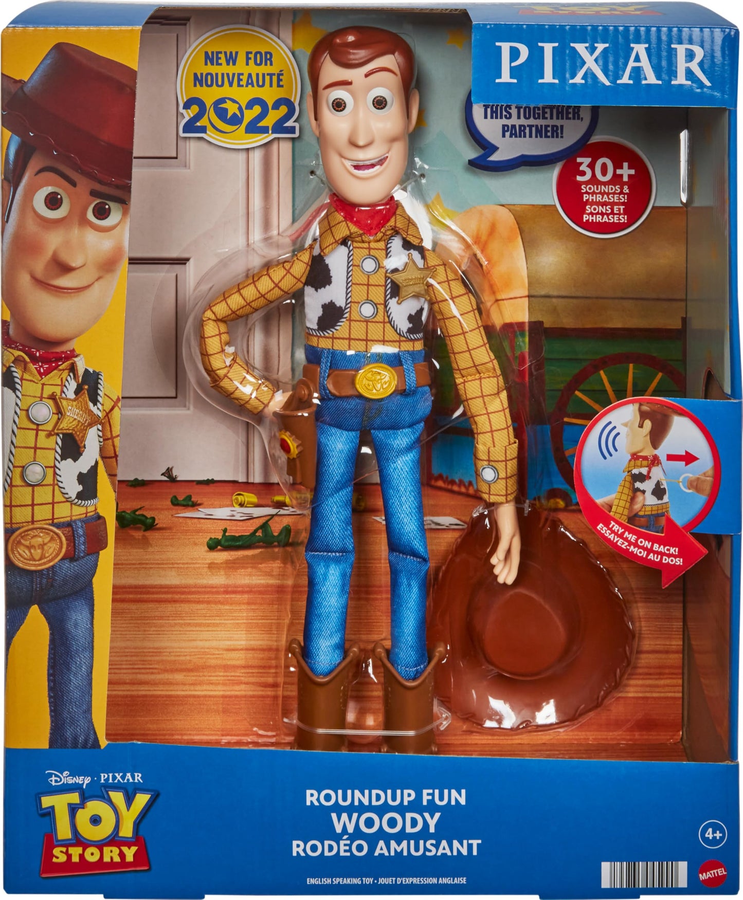 Mattel Disney Pixar Toy Story Talking Woody Action Figure & Accessory, Roundup Fun 12-inch Collectible with 30+ Sounds & Phrases ๐ All In One Marketplace Canada