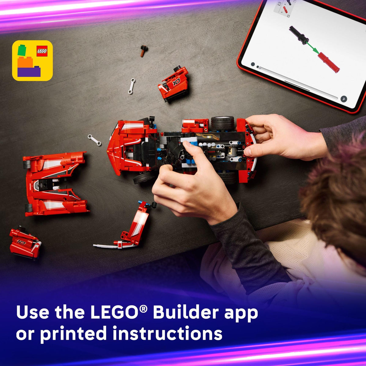 LEGO Technic Ferrari FXX K Kids Toy Car - Building Toy for Girls & Boys - Ferrari Car Toy for Ages 10+ - Makes a Cool Birthday or Any - Time Gift for Kids - Race Car Model for Play & Display - 42212 ๐ All In One Marketplace Canada