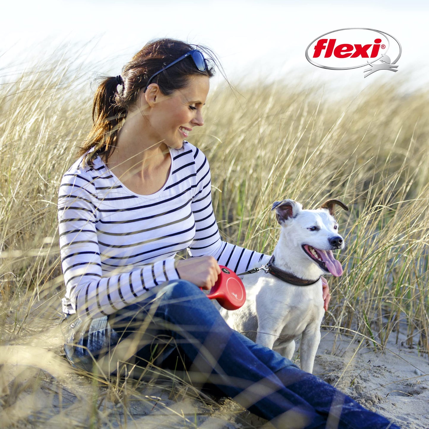 FLEXI New Classic Retractable Dog Leash (Tape) 26 feet, Large, Black ๐ All In One Marketplace Canada