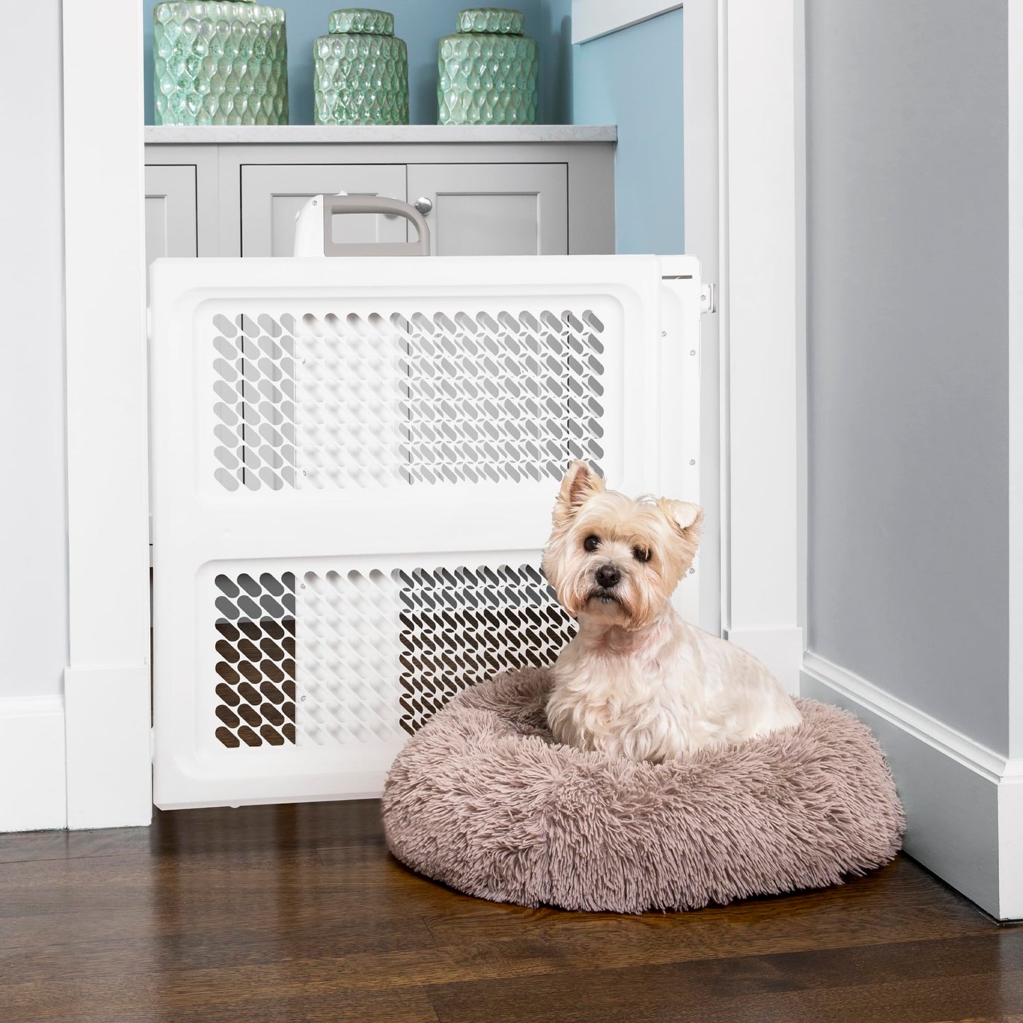 Safety 1st Lift, Lock and Swing Gate - Pressure or Hardware installed, Fits Spaces Between 28" and 42" Wide, 28" Tall, White ๐ All In One Marketplace Canada